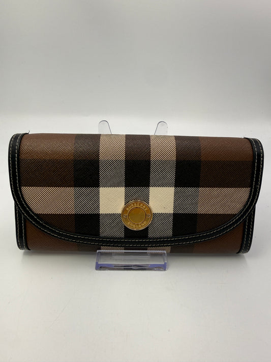Burberry Coated Canvas Novacheck Long Wallet