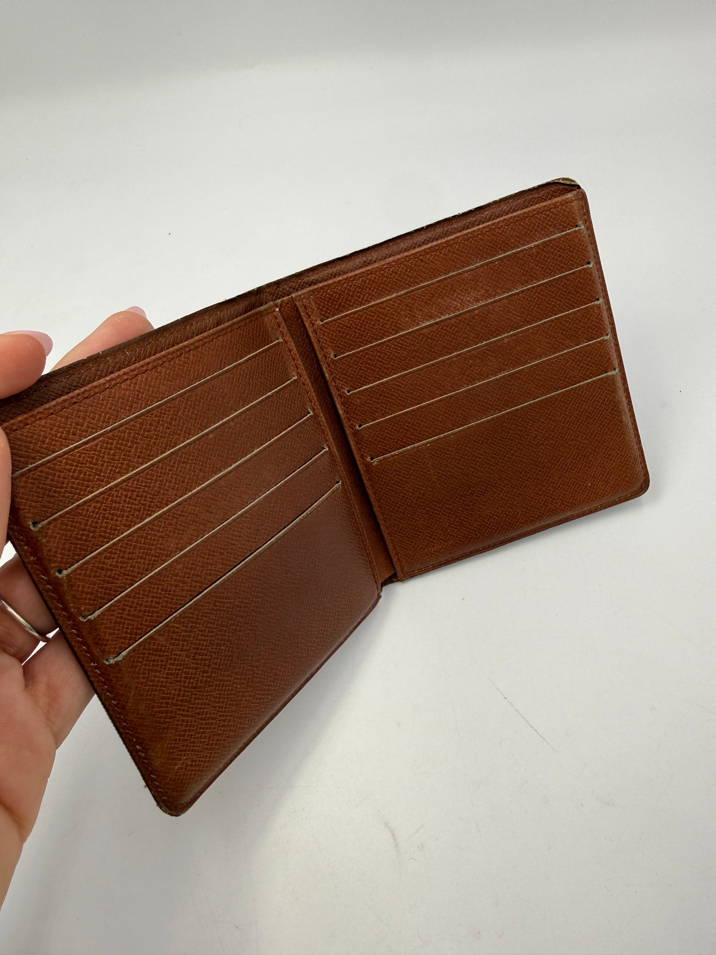 Louis Vuitton Monogram Coated Canvas Bifold Wallet FA099X