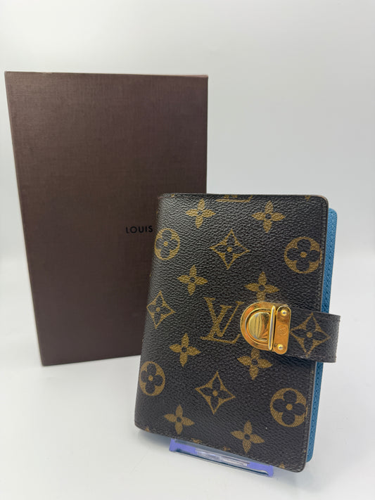 Louis Vuitton Monogram Koala Agenda PM Blue Interior CA0075