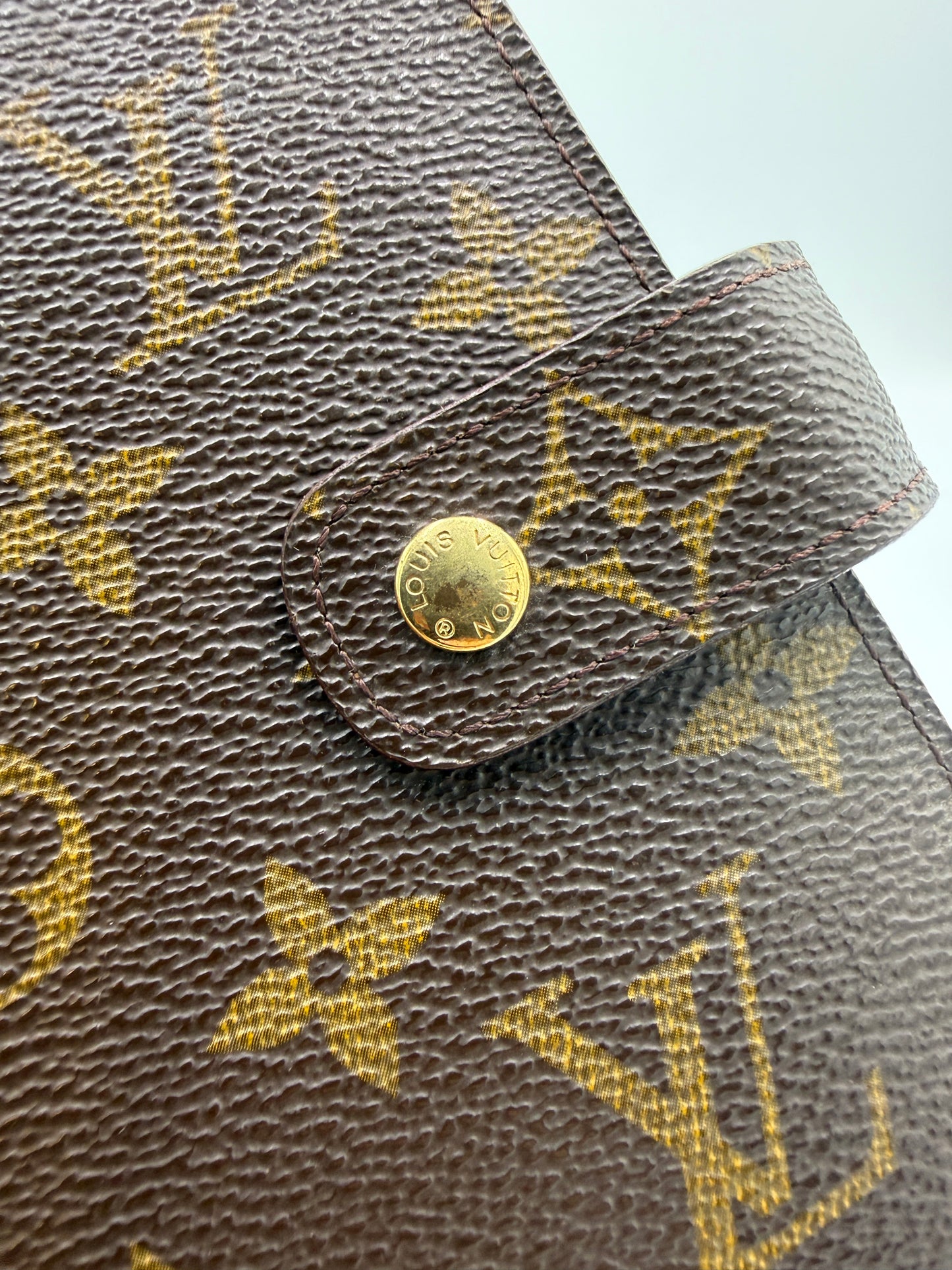 Louis Vuitton Monogram Coated Canvas Agenda MM SP0999