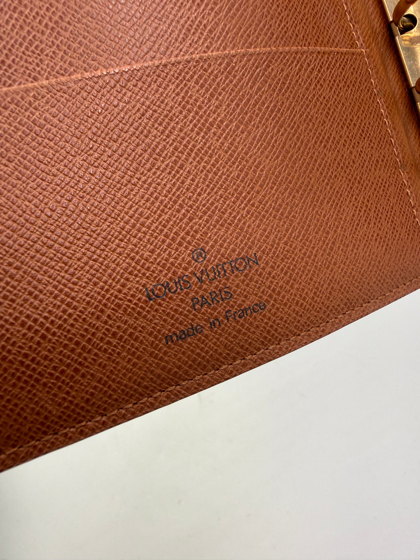 Louis Vuitton Monogram Coated Canvas Agenda MM SP0999