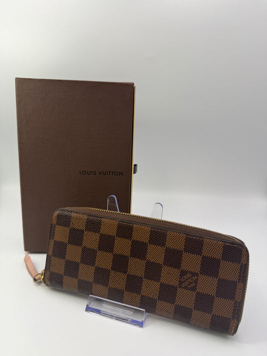 Louis Vuitton Damier Ebene Clemence Rose Ballerine GI3167