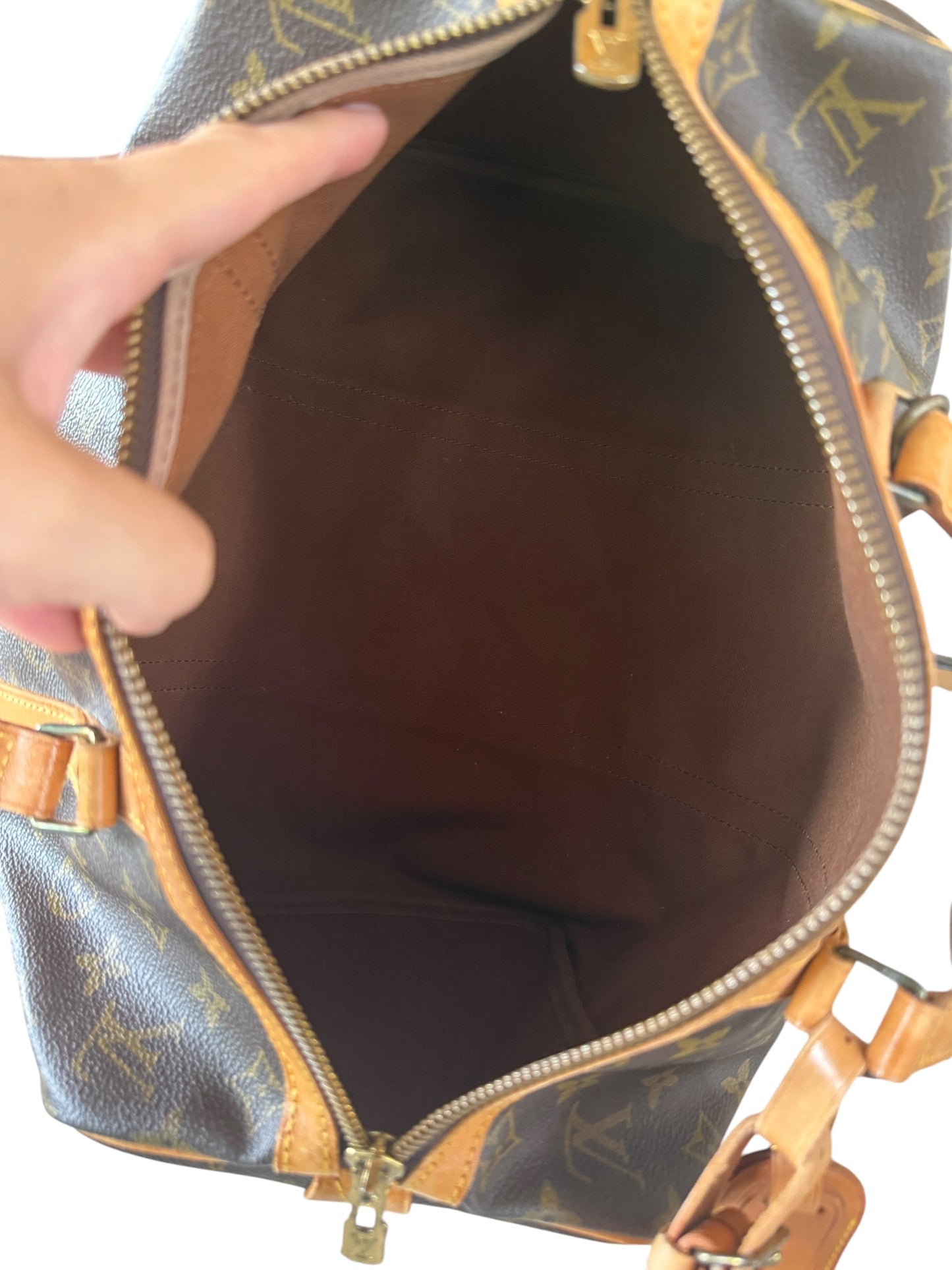 Louis Vuitton Monogram Coated Canvas Sac Souple 35 cm