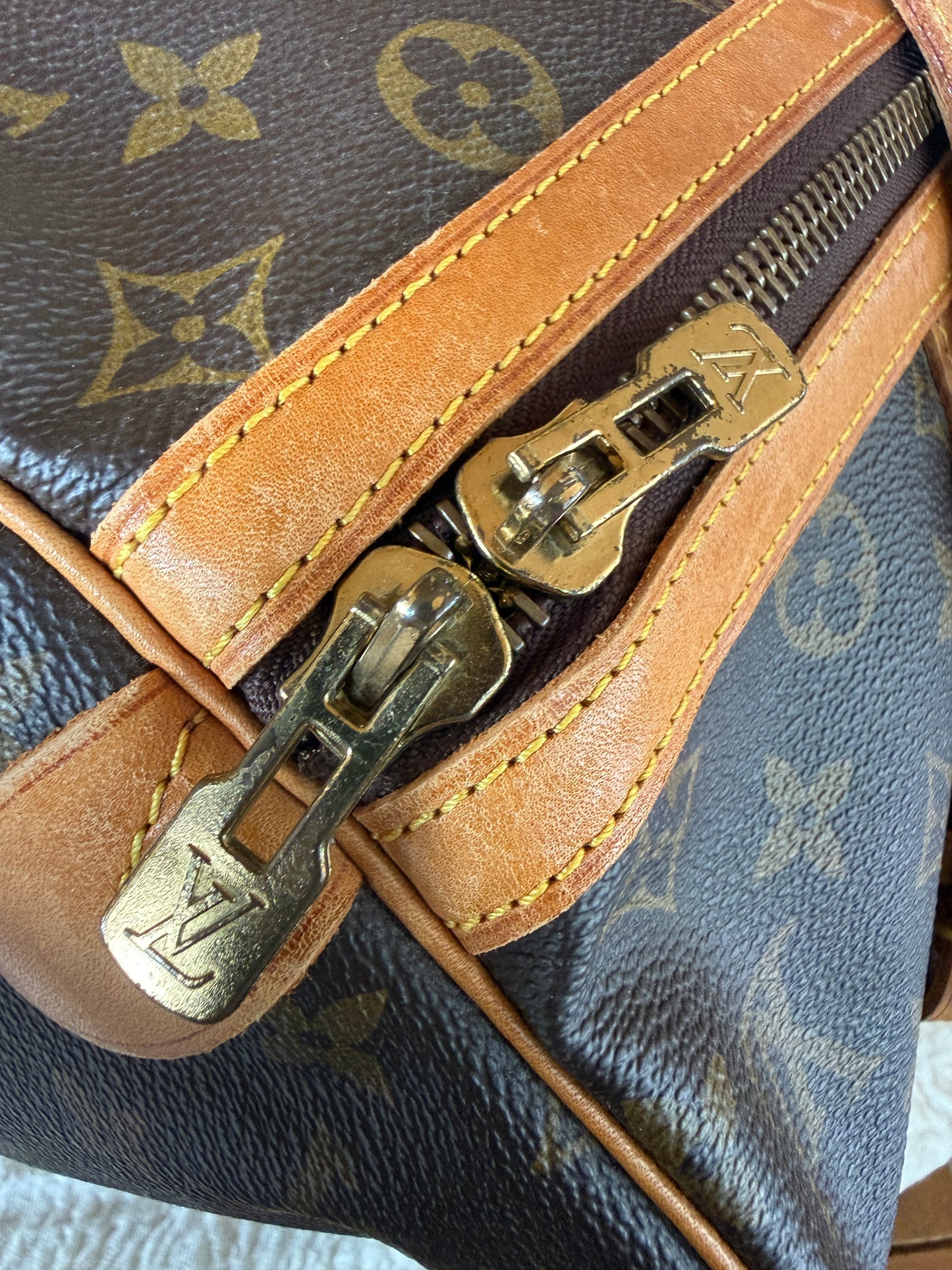 Louis Vuitton Monogram Coated Canvas Sac Souple 35 cm