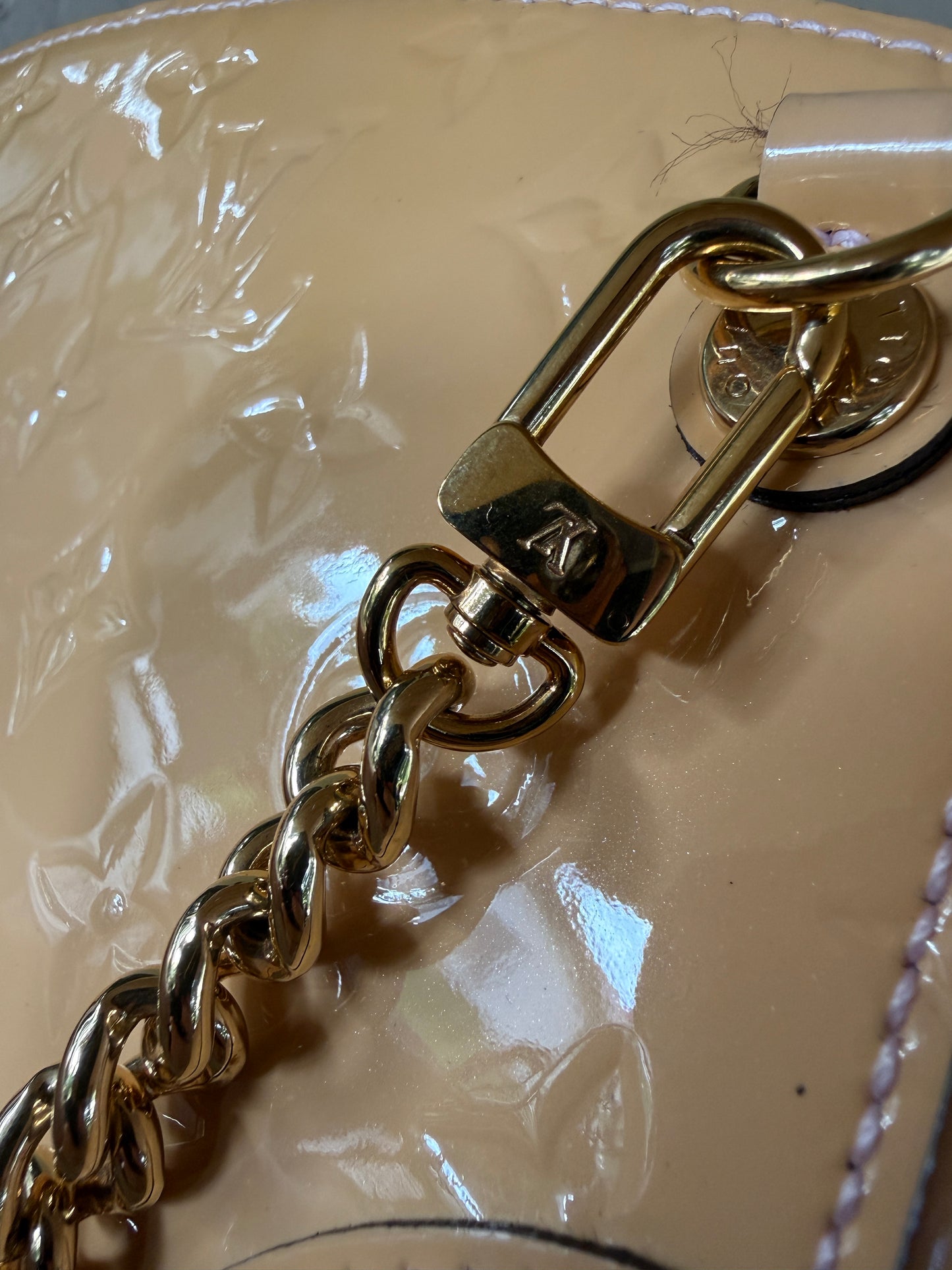 Louis Vuitton Beige Monogram Vernis Santa Monica 2Way AA4175