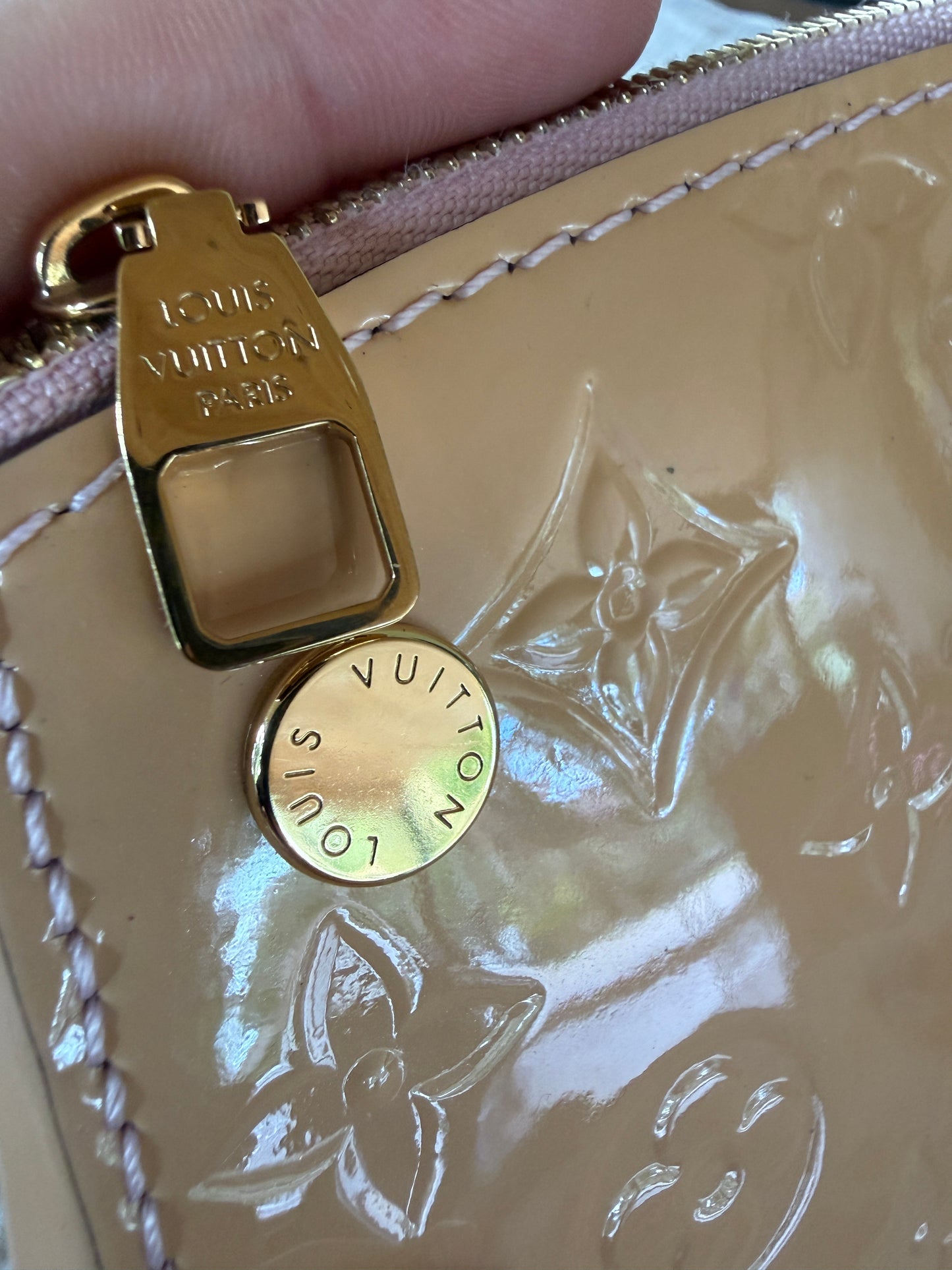 Louis Vuitton Beige Monogram Vernis Santa Monica 2Way AA4175