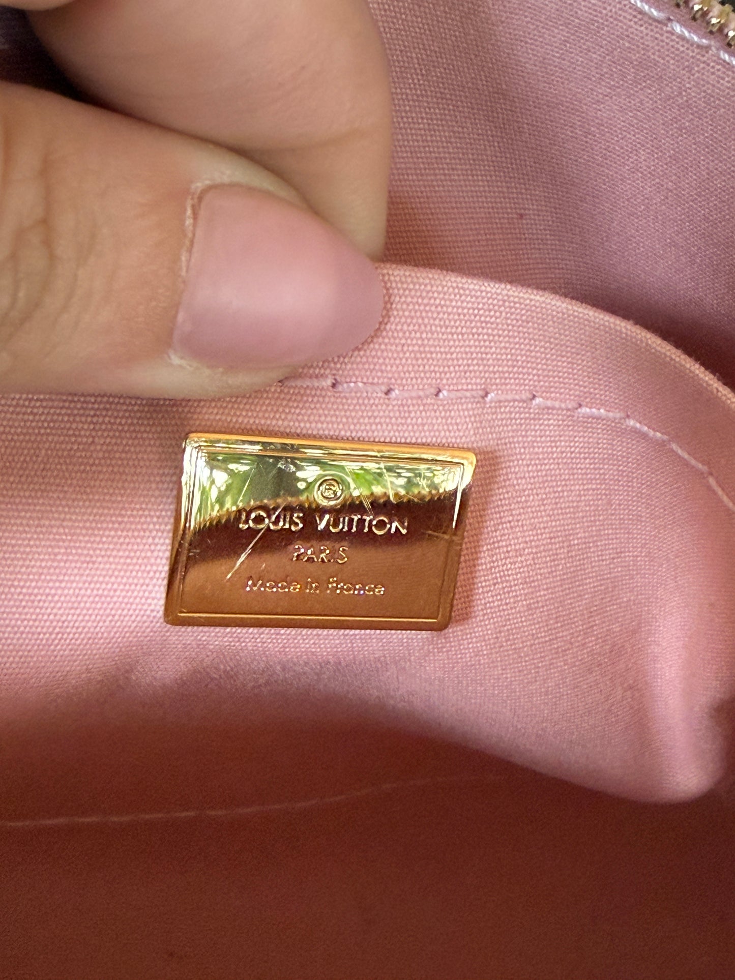 Louis Vuitton Beige Monogram Vernis Santa Monica 2Way AA4175
