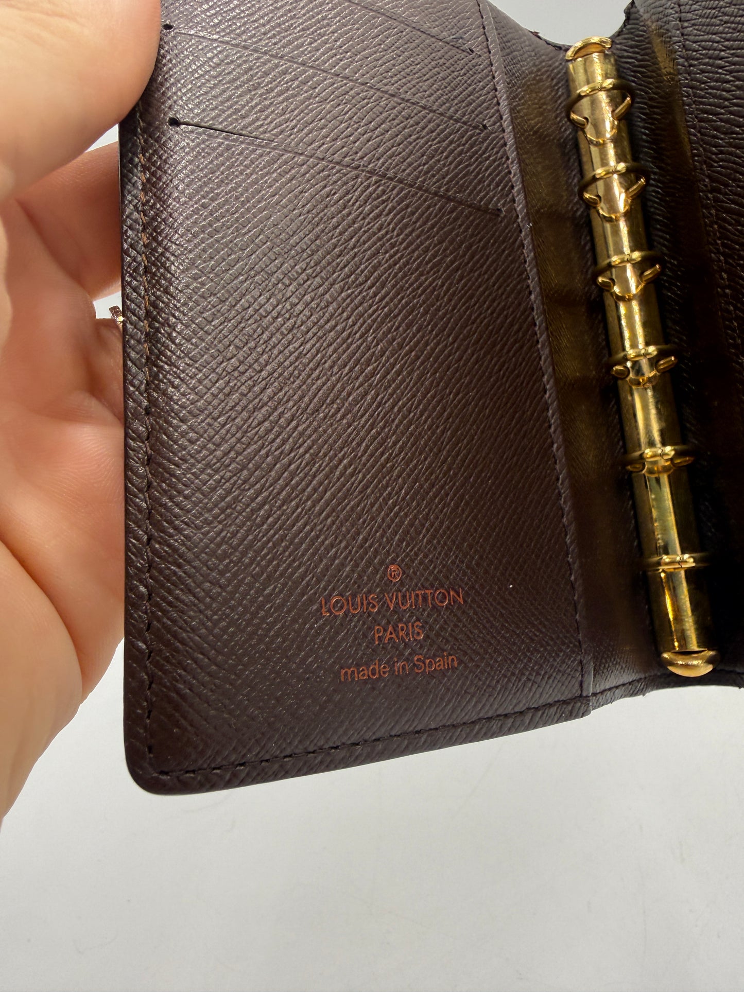 Louis Vuitton Damier Ebene Agenda PM CA0094