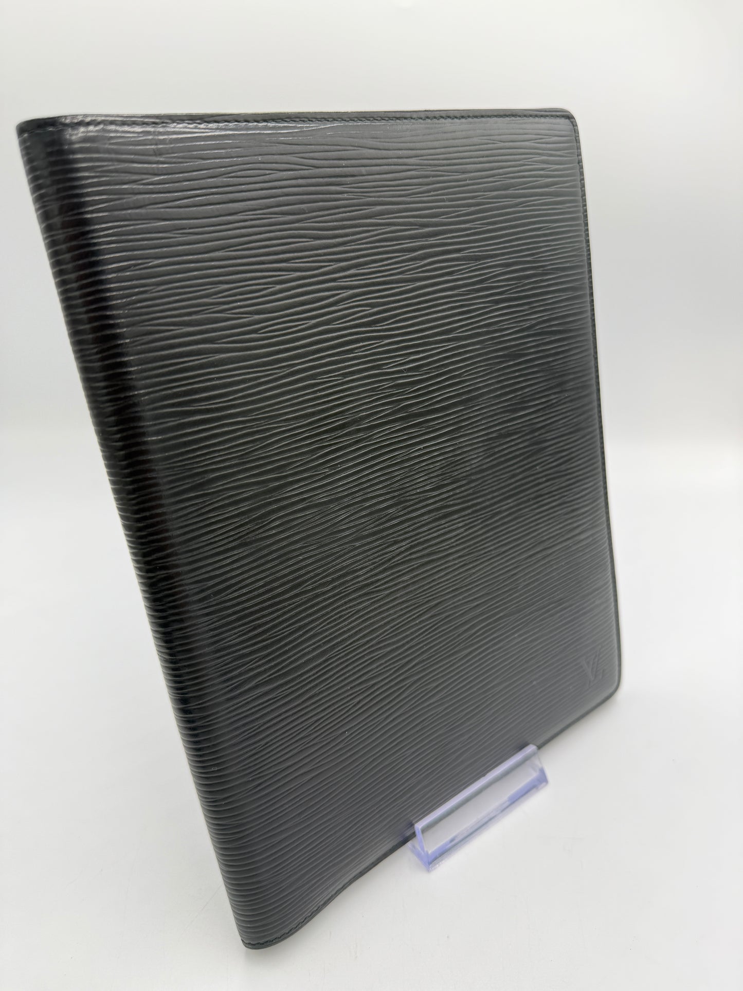 Louis Vuitton Black Epi Leather Desk Agenda Cover MI0960