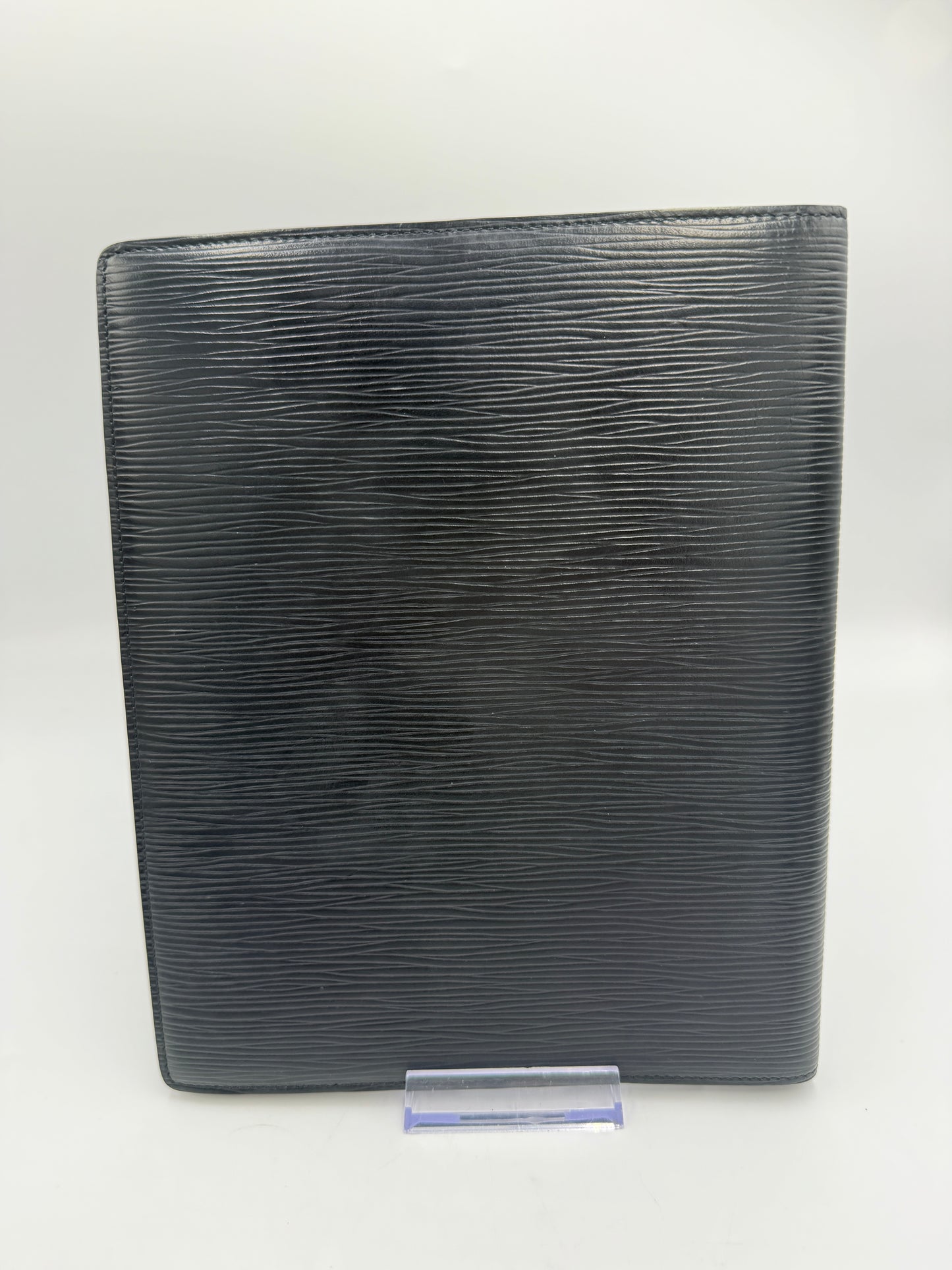 Louis Vuitton Black Epi Leather Desk Agenda Cover MI0960