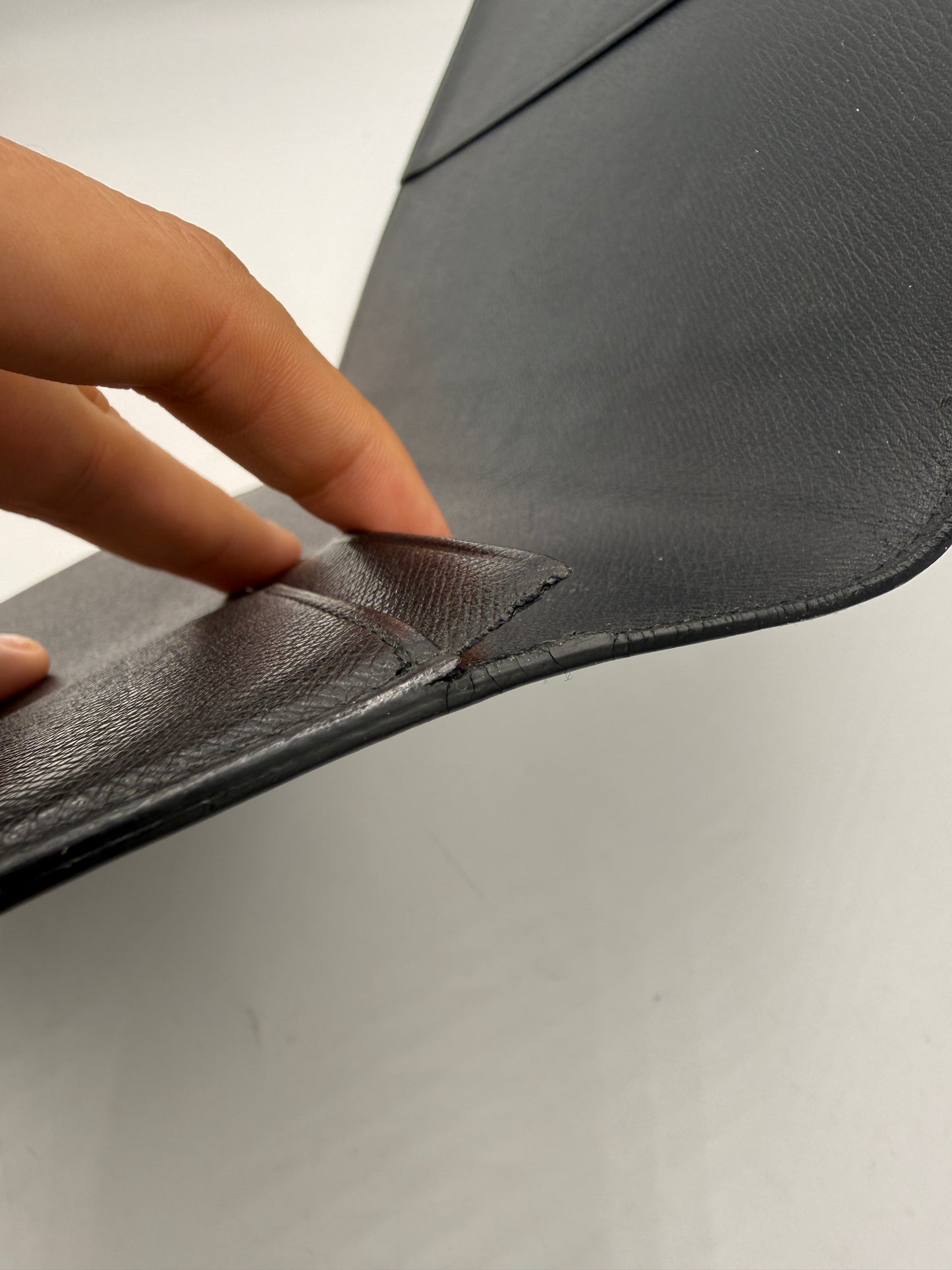 Louis Vuitton Black Epi Leather Desk Agenda Cover MI0960