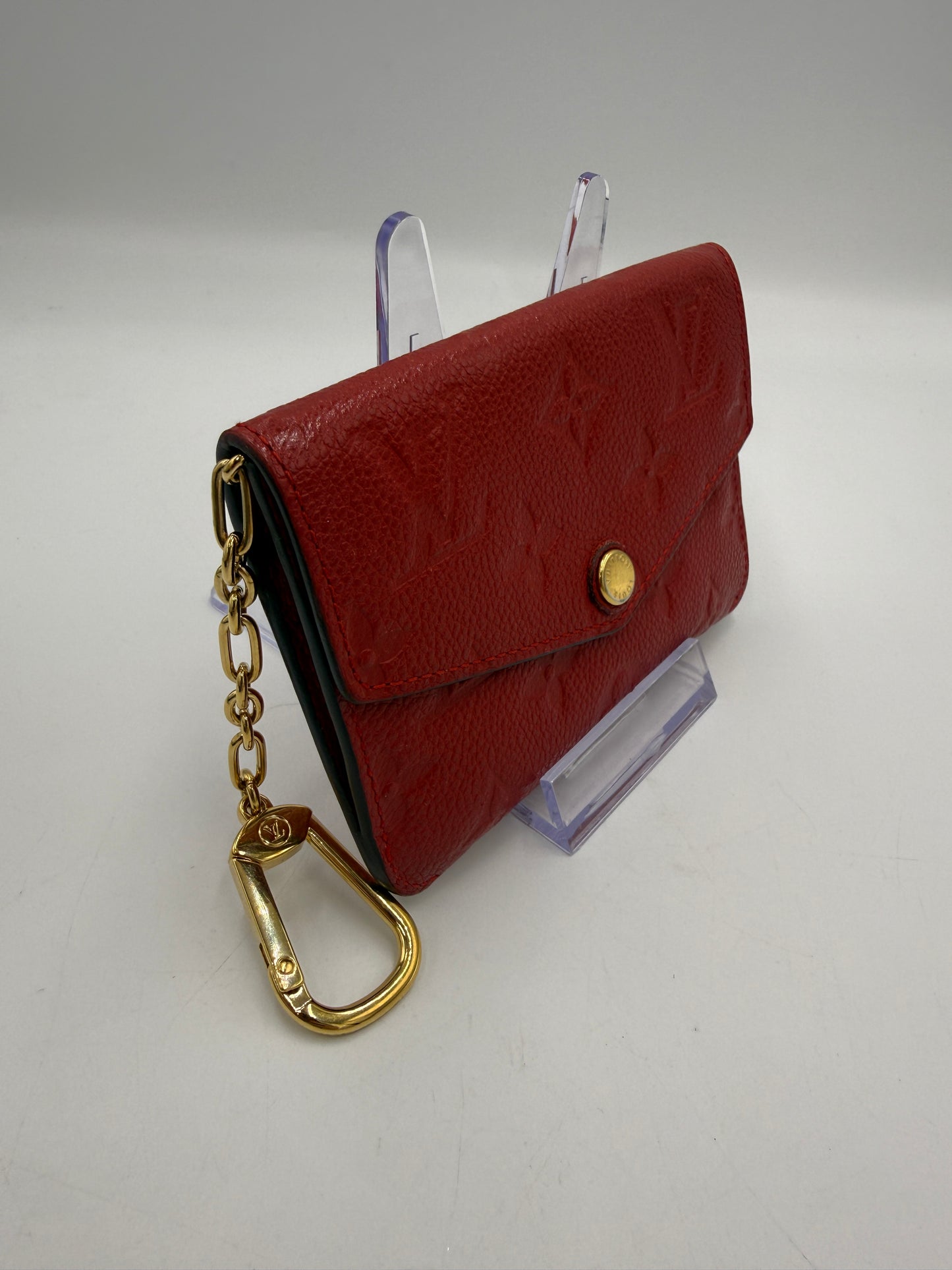Louis Vuitton Red Empreinte Oversized Key Cles TN0117