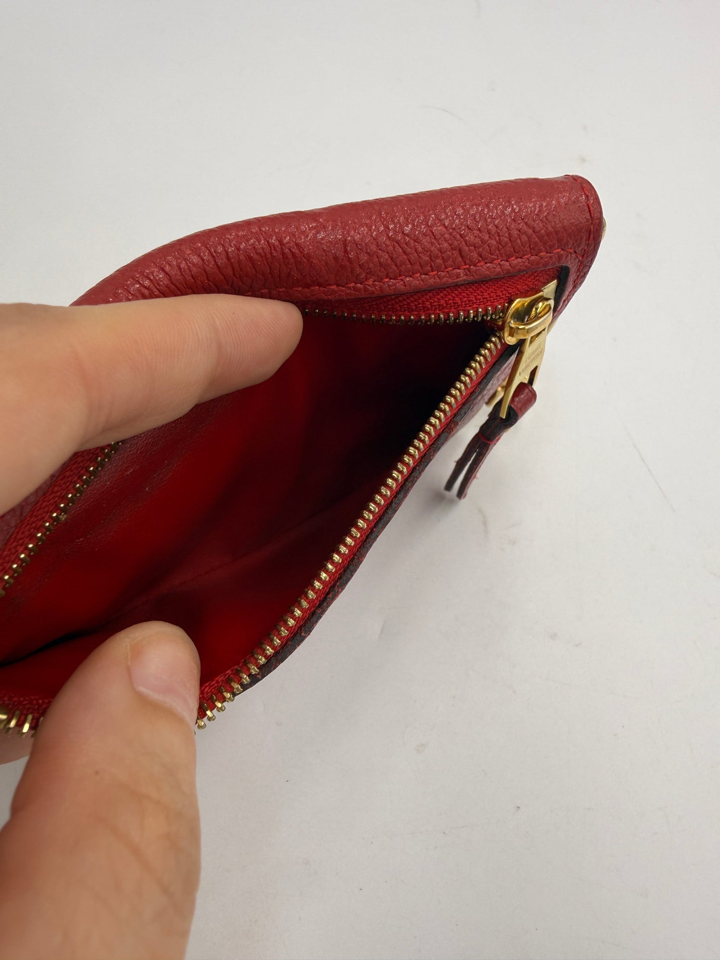 Louis Vuitton Red Empreinte Oversized Key Cles TN0117