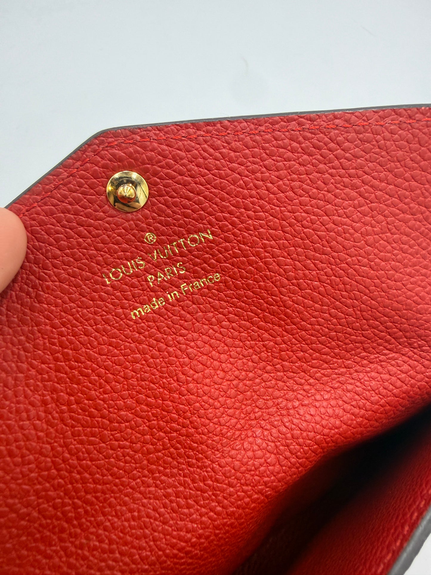 Louis Vuitton Red Empreinte Oversized Key Cles TN0117