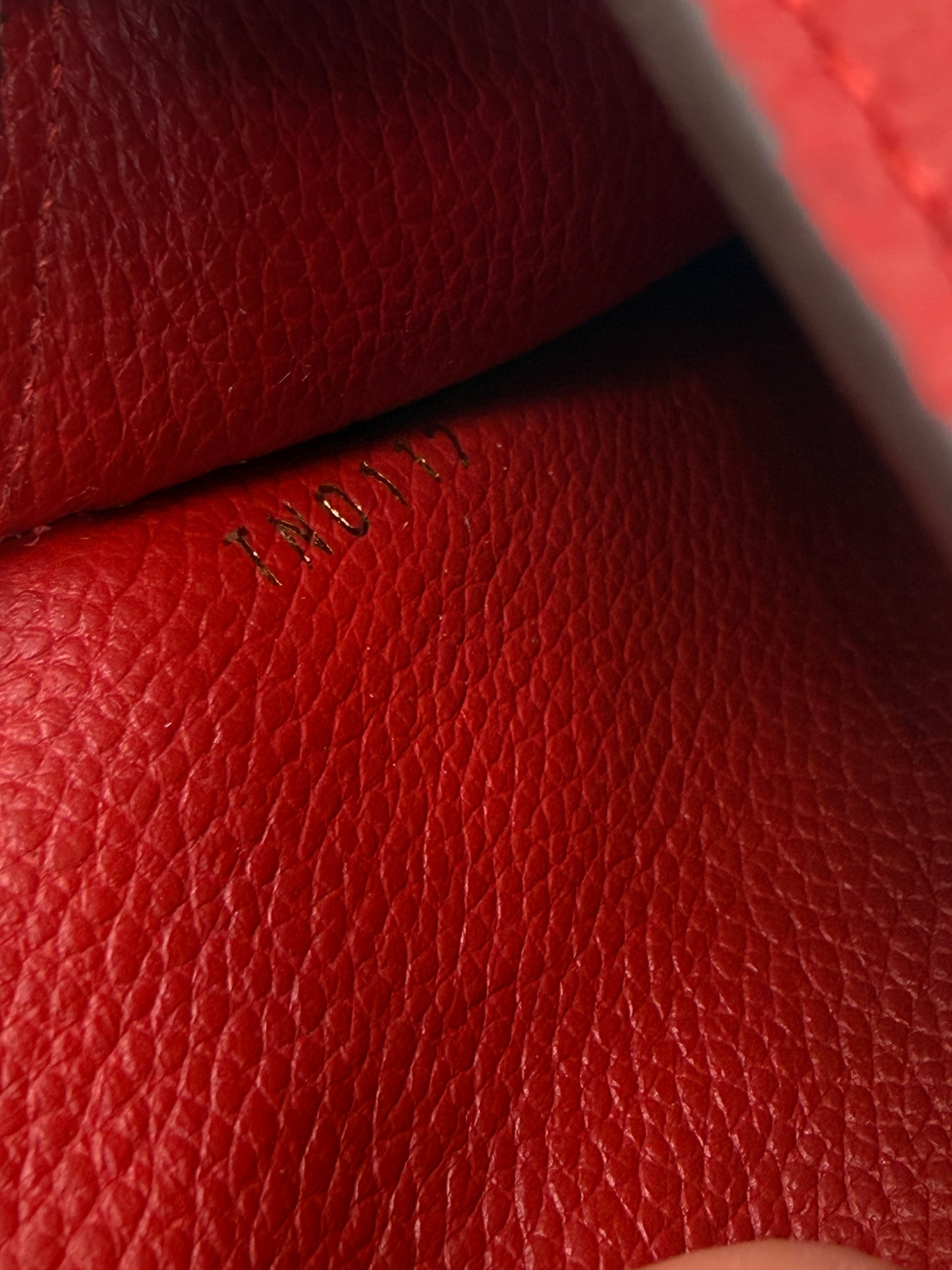 Louis Vuitton Red Empreinte Oversized Key Cles TN0117
