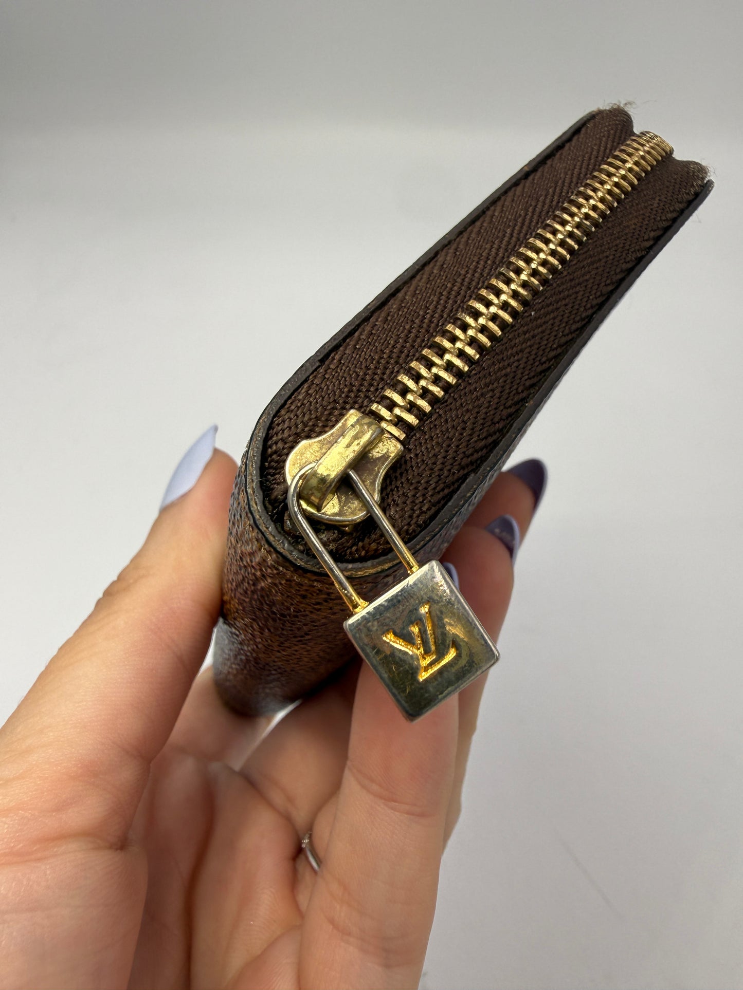 Louis Vuitton Damier Ebene Coated Canvas Compact Zippy TS3182