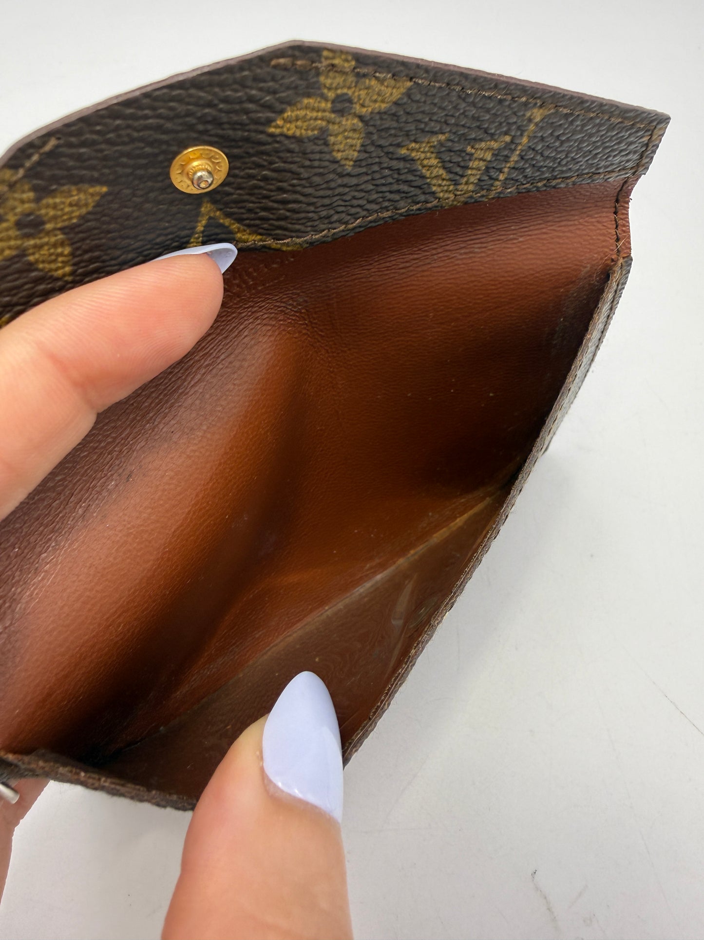 Louis Vuitton Monogram Envelope Card Holder Pouch RARE 851
