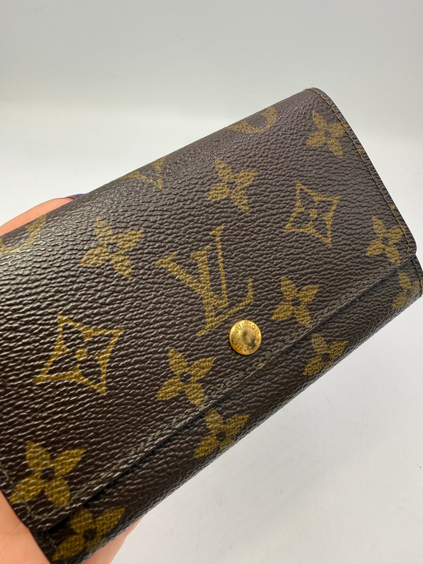 Louis Vuitton Monogram Coated Canvas Mini Sarah Wallet CA0972