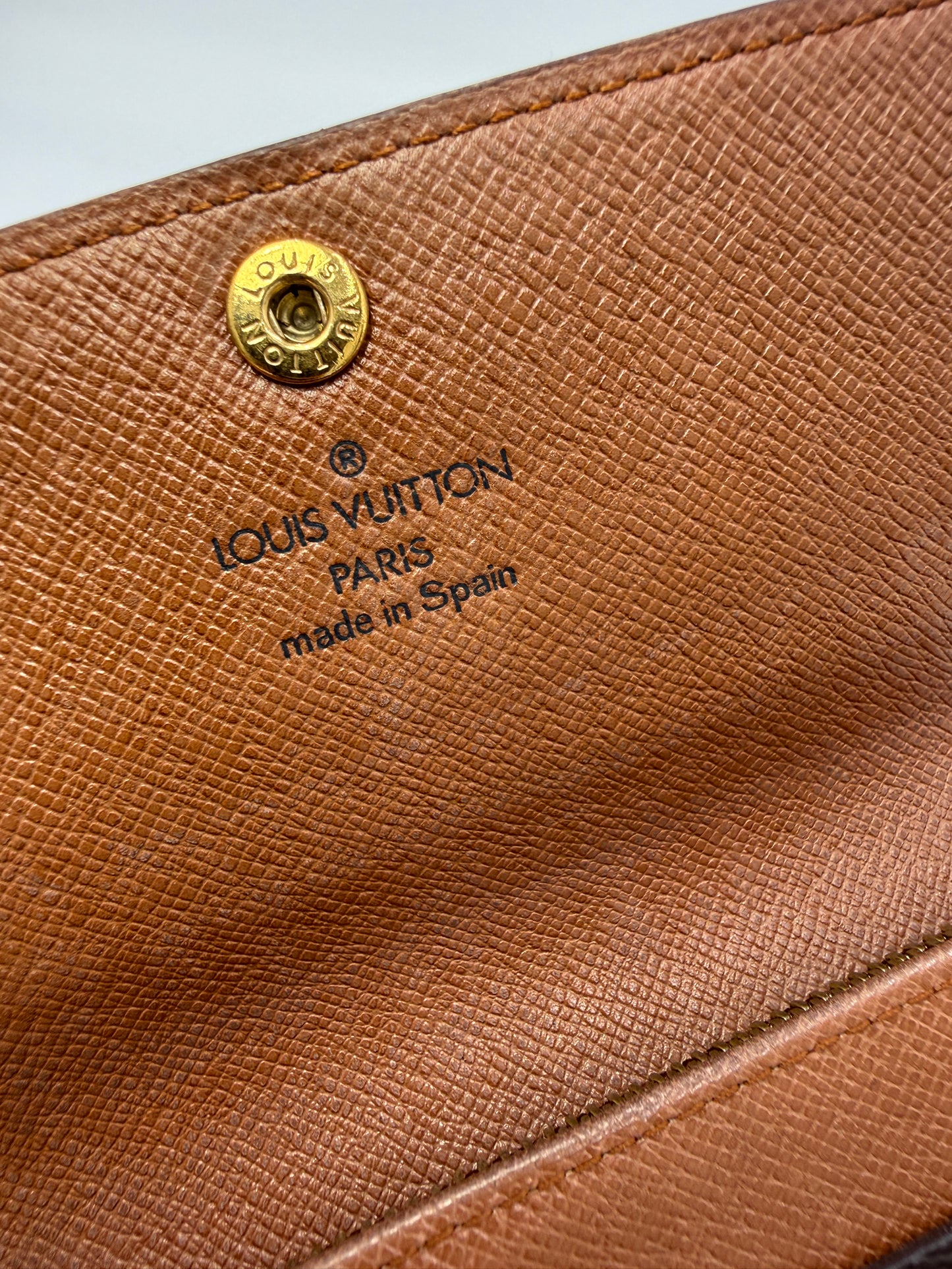 Louis Vuitton Monogram Coated Canvas Mini Sarah Wallet CA0972