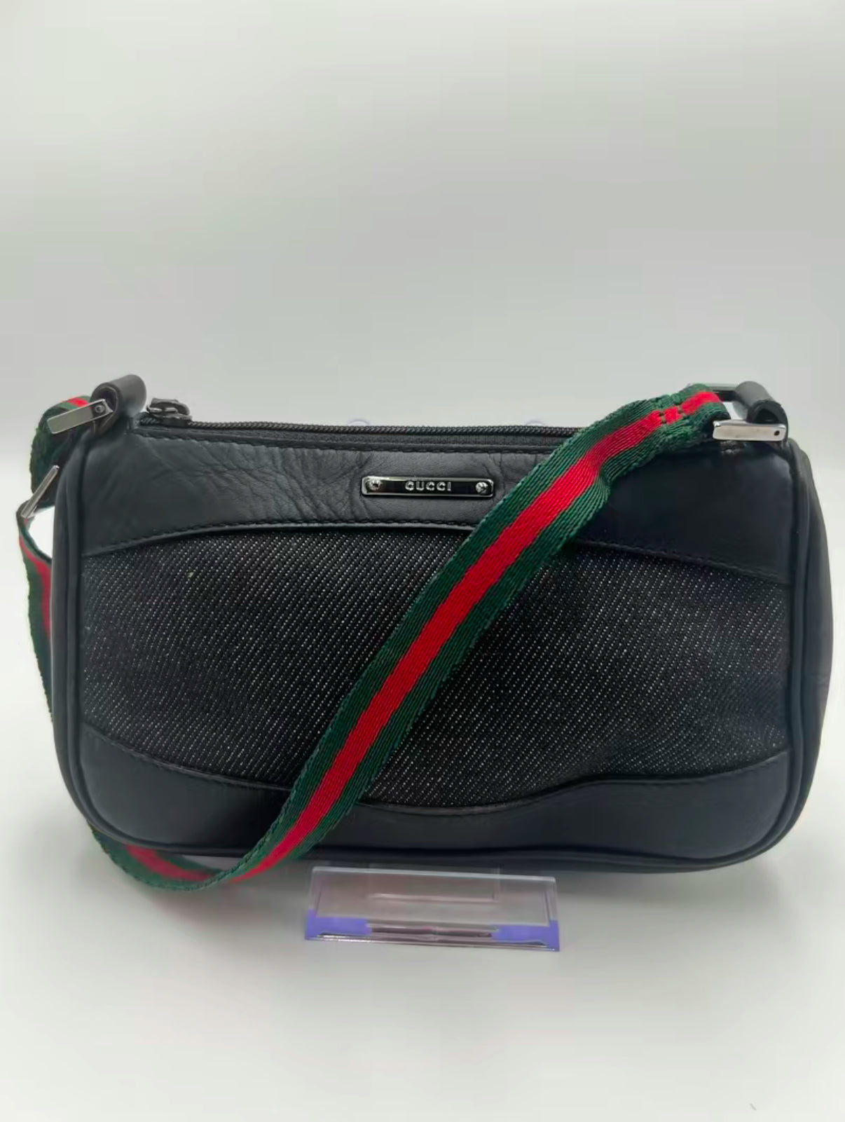 Gucci Black Denim Sherry Mini Pochette