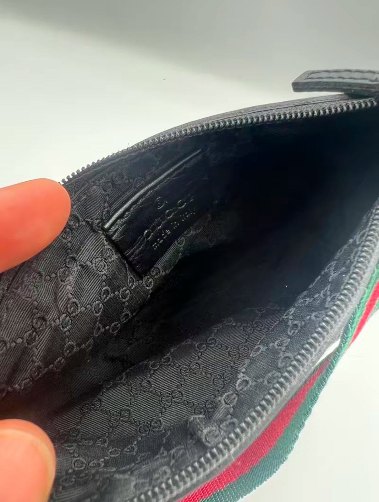 Gucci Black Denim Sherry Mini Pochette