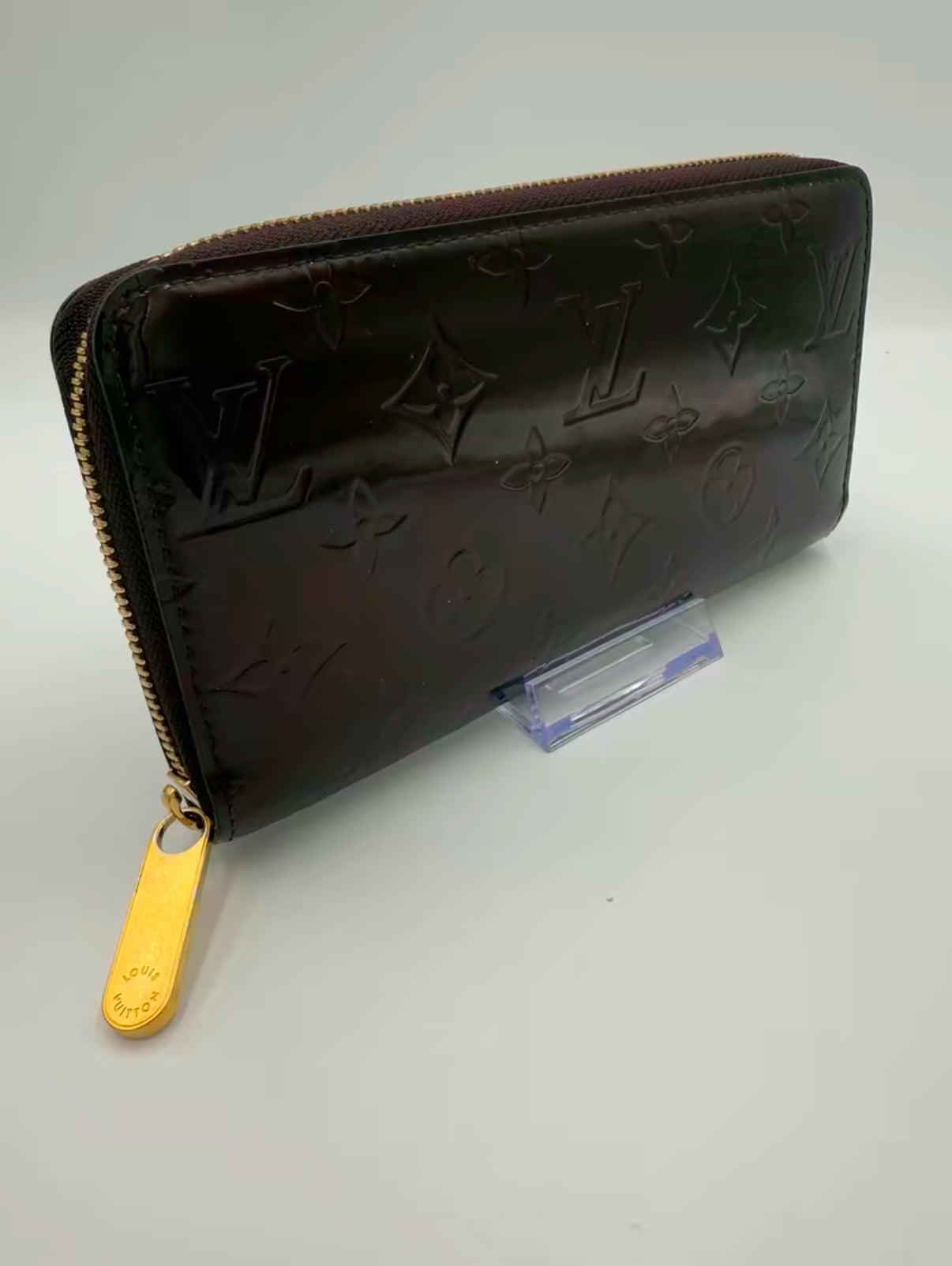 Louis Vuitton Monogram Vernis Amarante Zippy Wallet CA4098