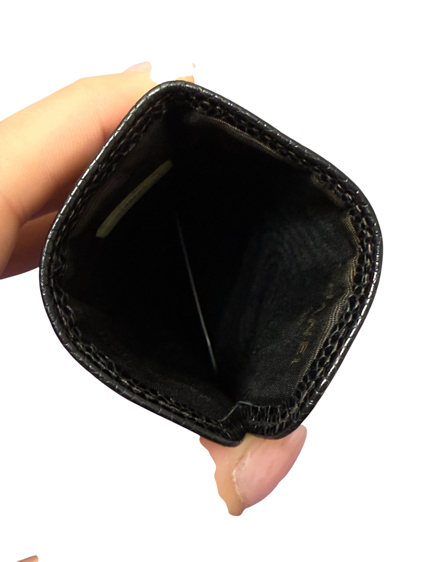 Chanel Black Caviar Leather Glasses Case