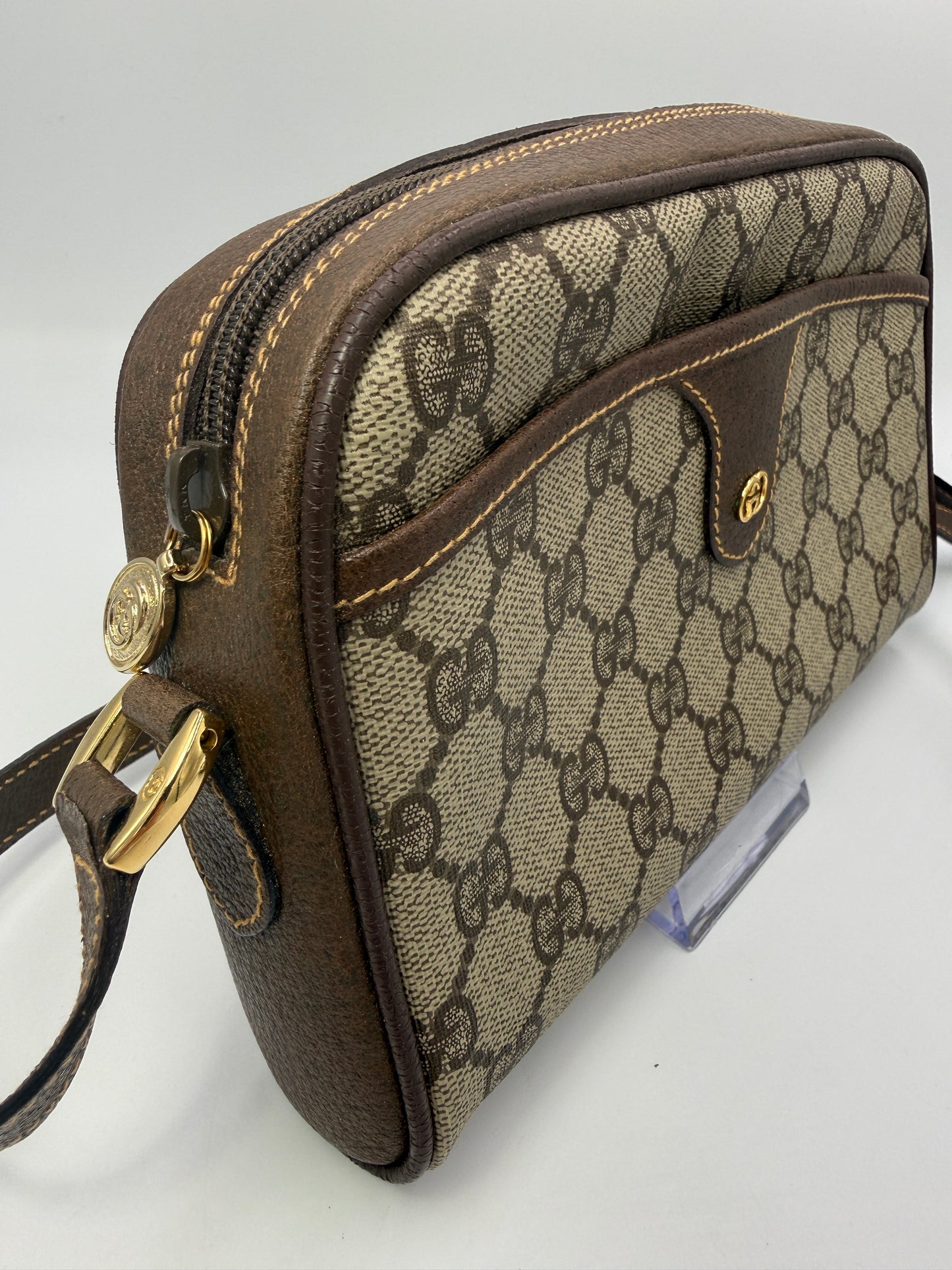Gucci Guccissima Supreme Coated Canvas Crossbody Vintage