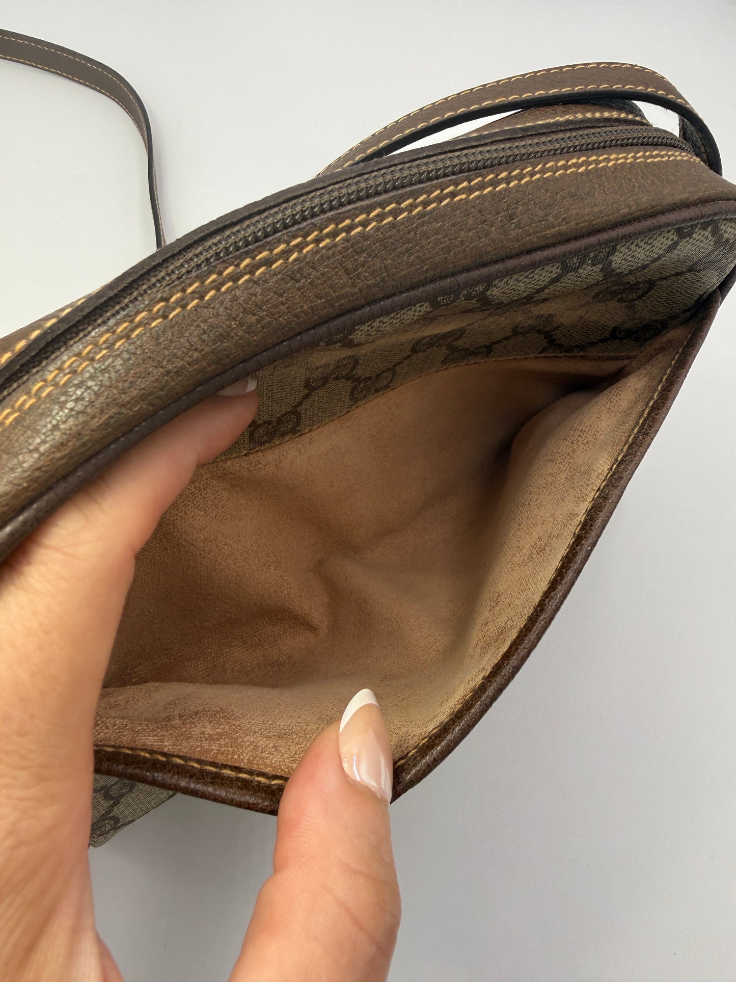 Gucci Guccissima Supreme Coated Canvas Crossbody Vintage