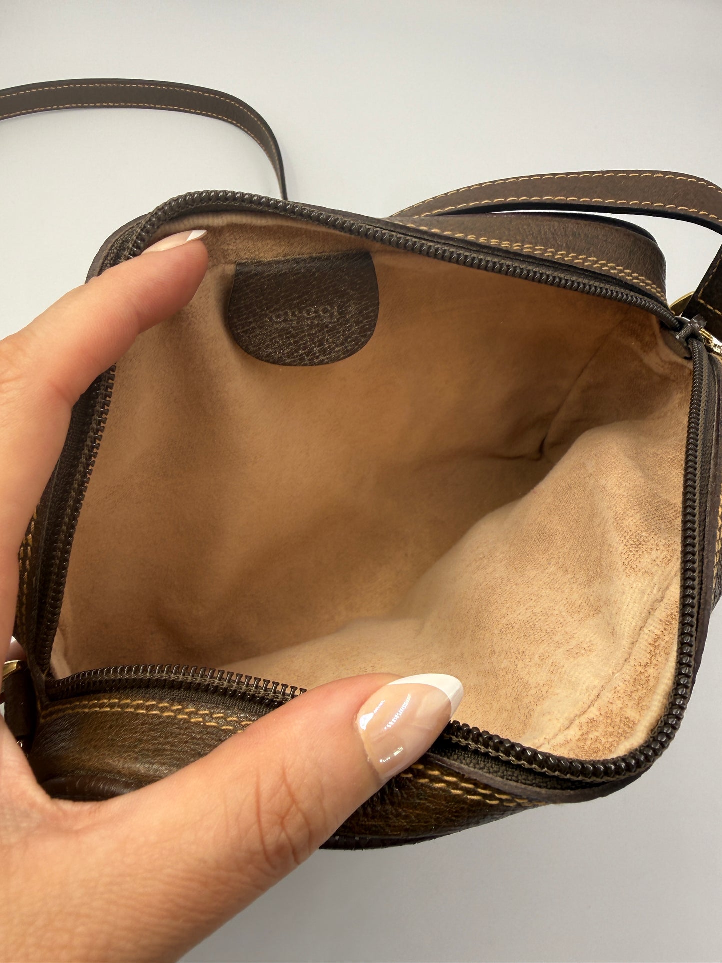 Gucci Guccissima Supreme Coated Canvas Crossbody Vintage