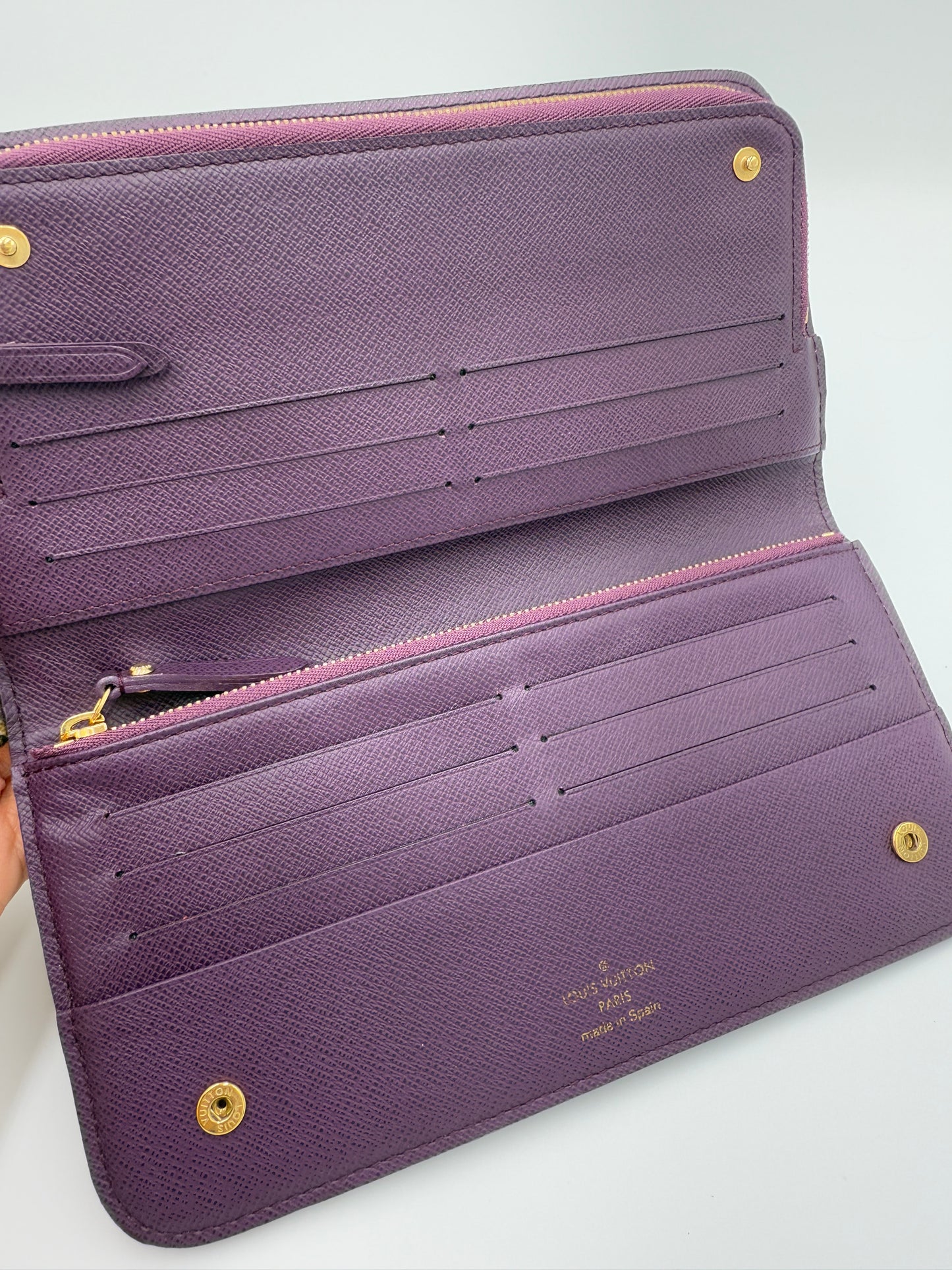 Louis Vuitton Monogram Coated Canvas Insolite Wallet Violet CA2088