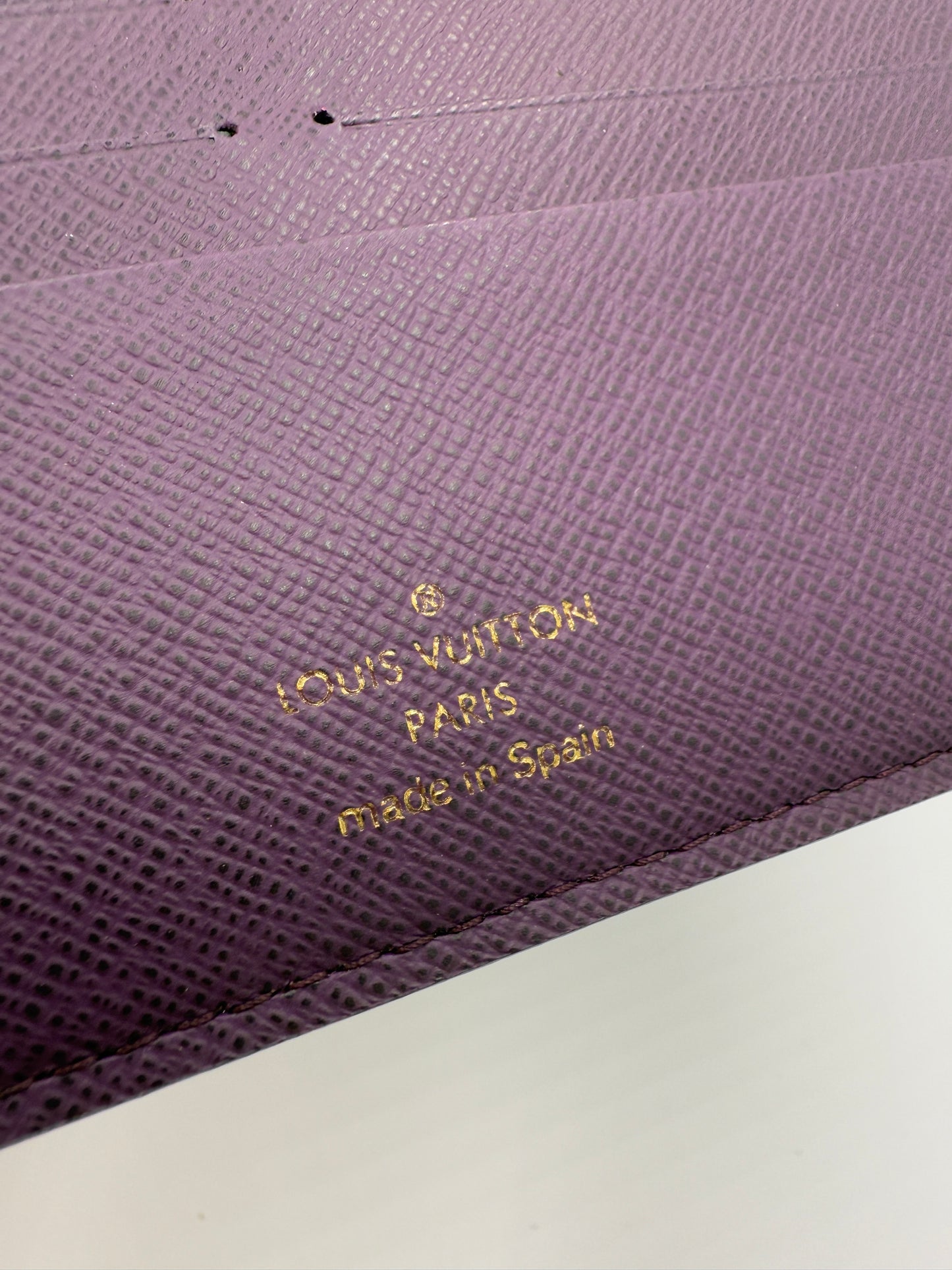 Louis Vuitton Monogram Coated Canvas Insolite Wallet Violet CA2088