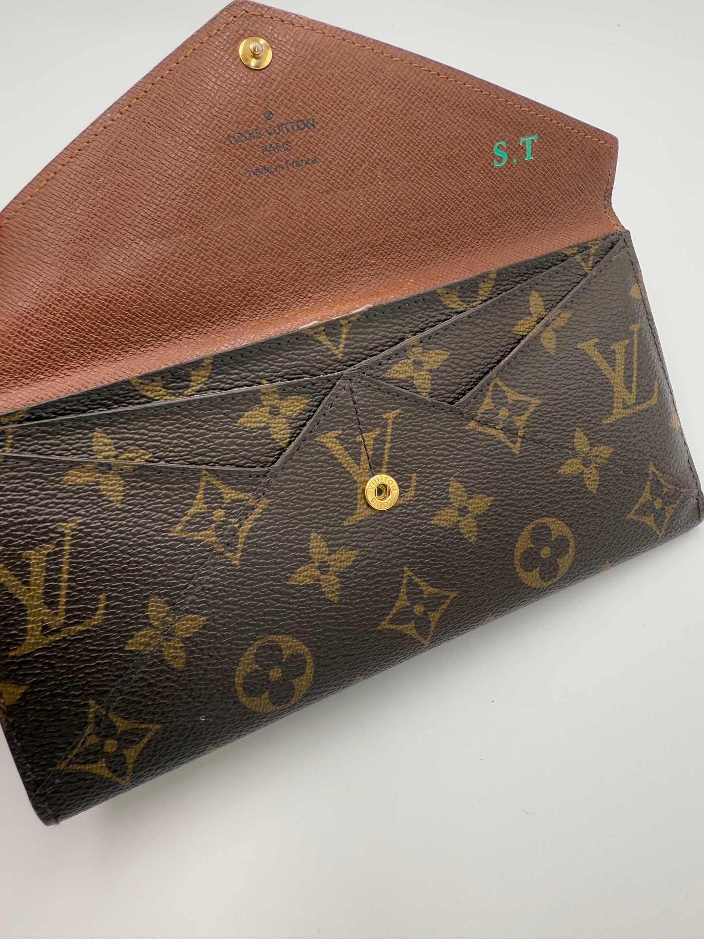 Louis Vuitton Monogram Coated Canvas Envelope Origami Wallet TR4111