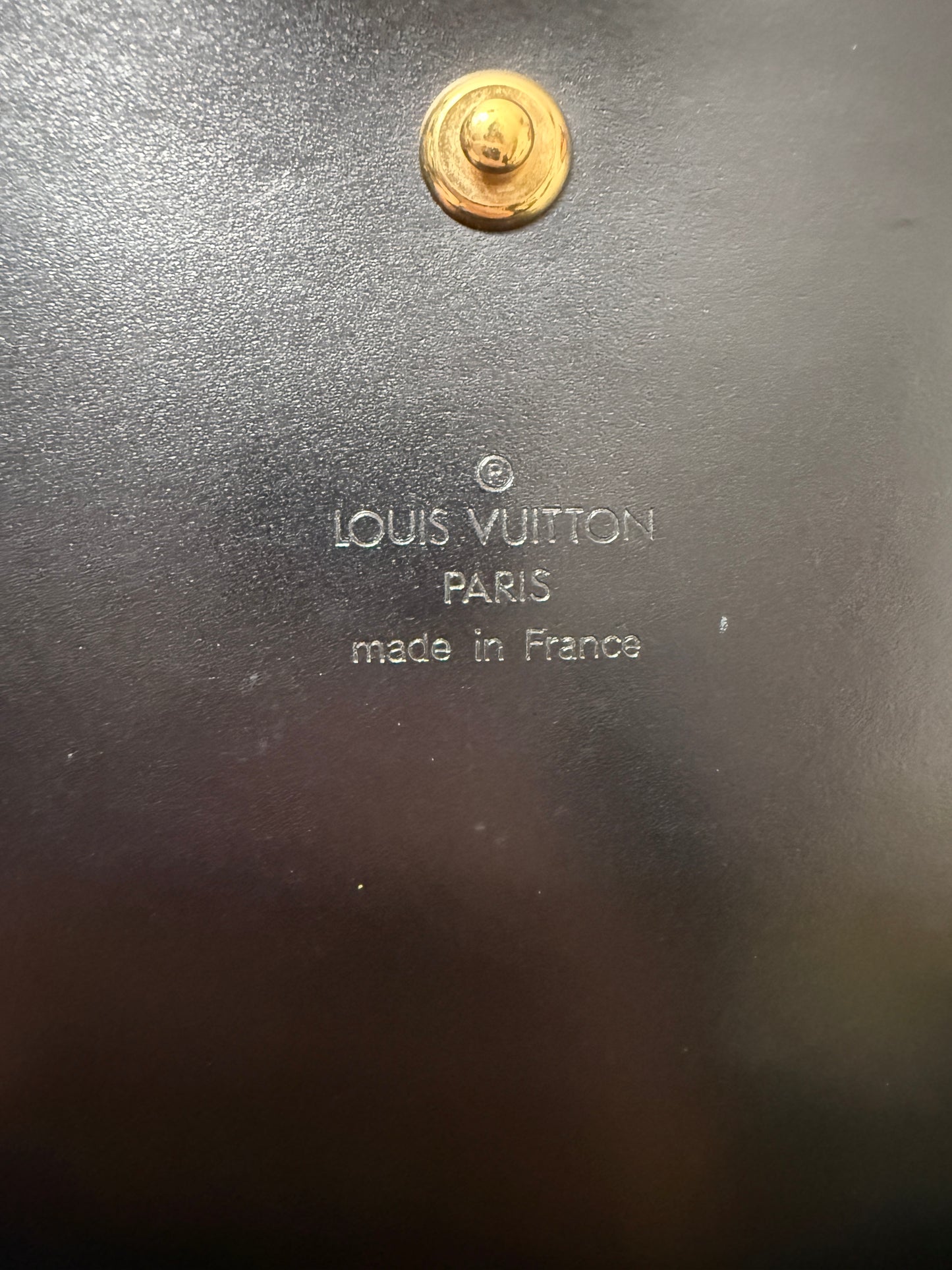 Louis Vuitton Rare Black Epi Leather Clutch MI0976