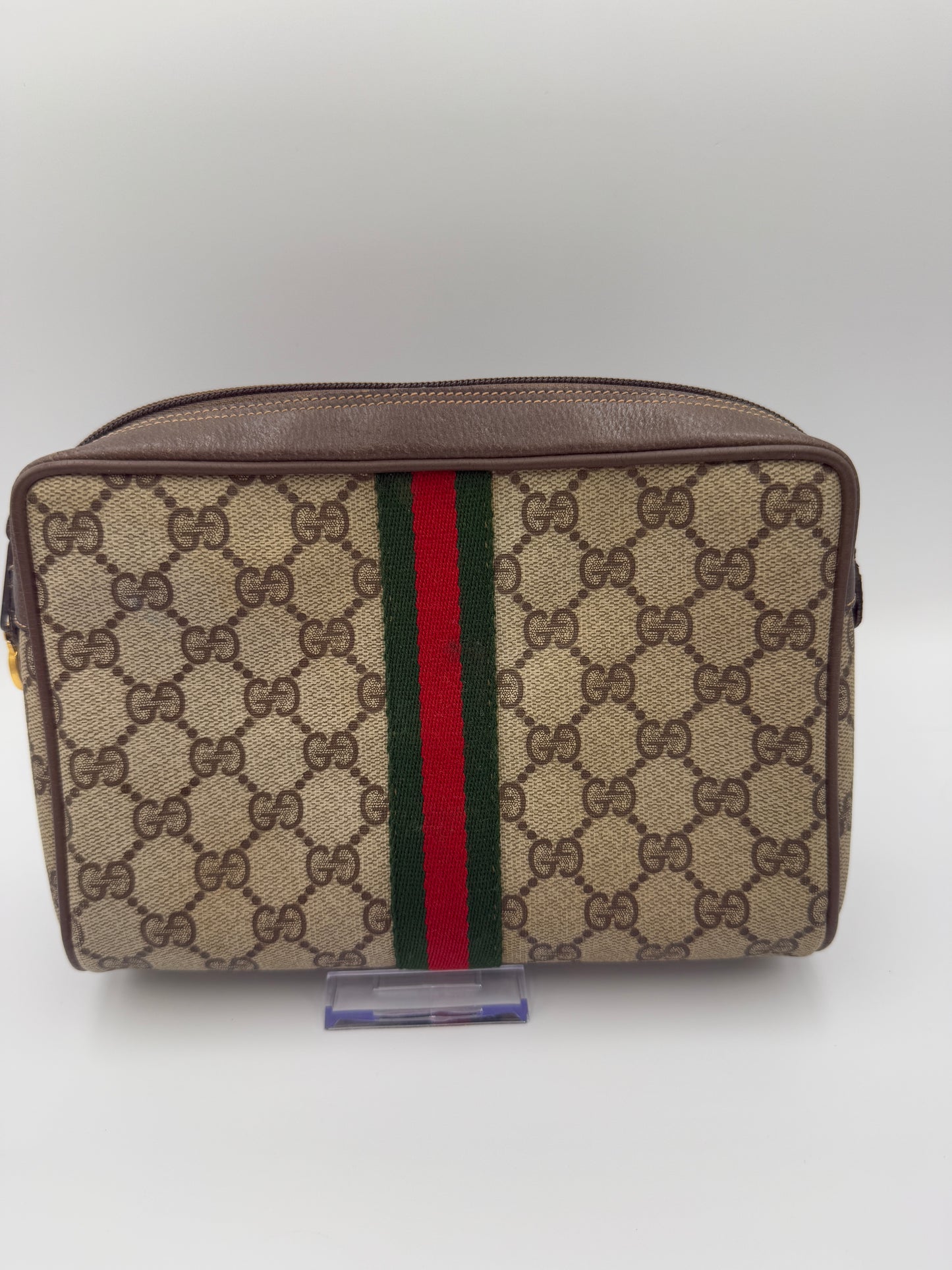 Gucci Supreme Sherry Zippered Toiletry Bag