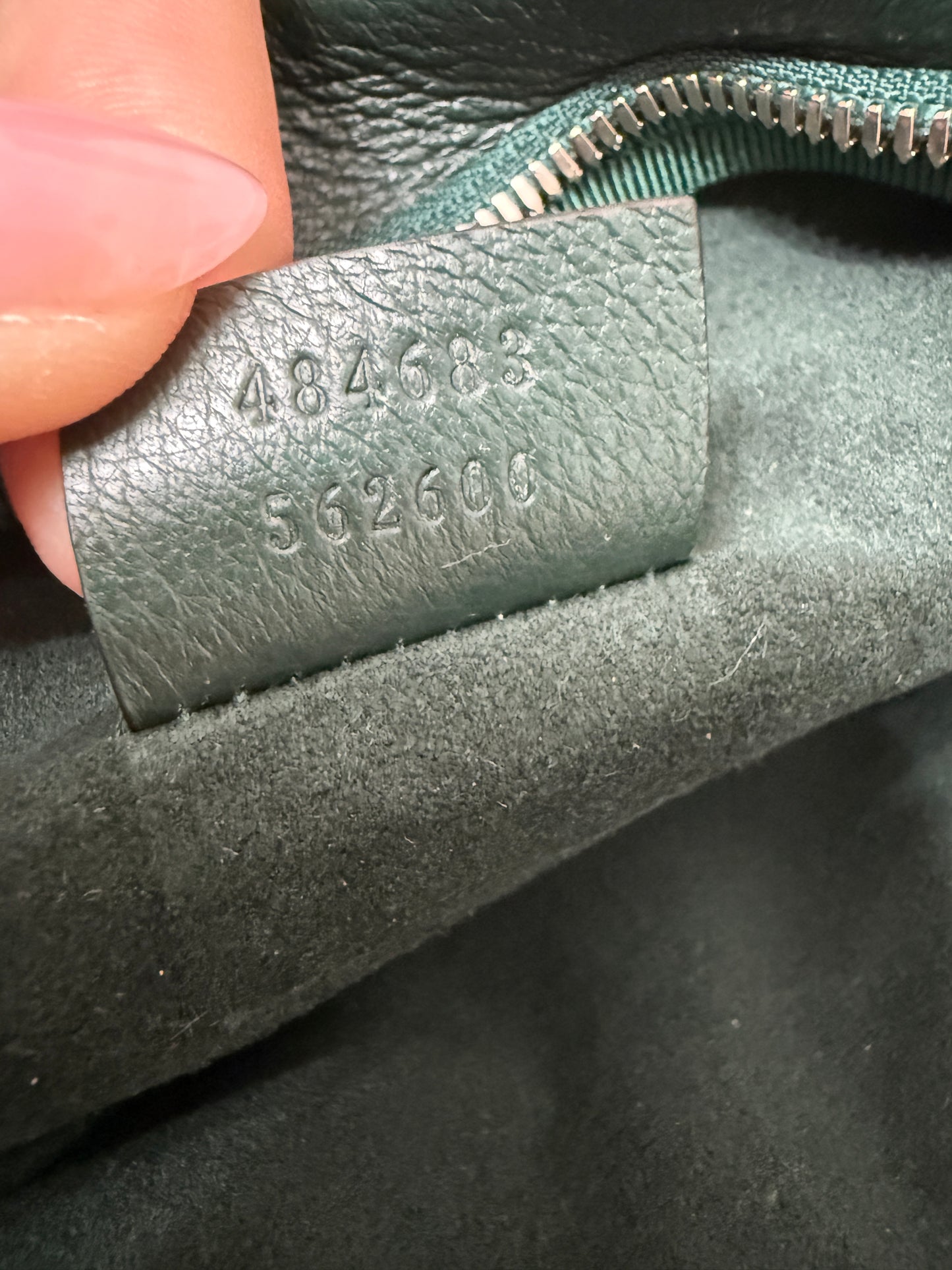 Gucci Green Leather Crystal Logo Belt Waist Bumbag with Dustabag