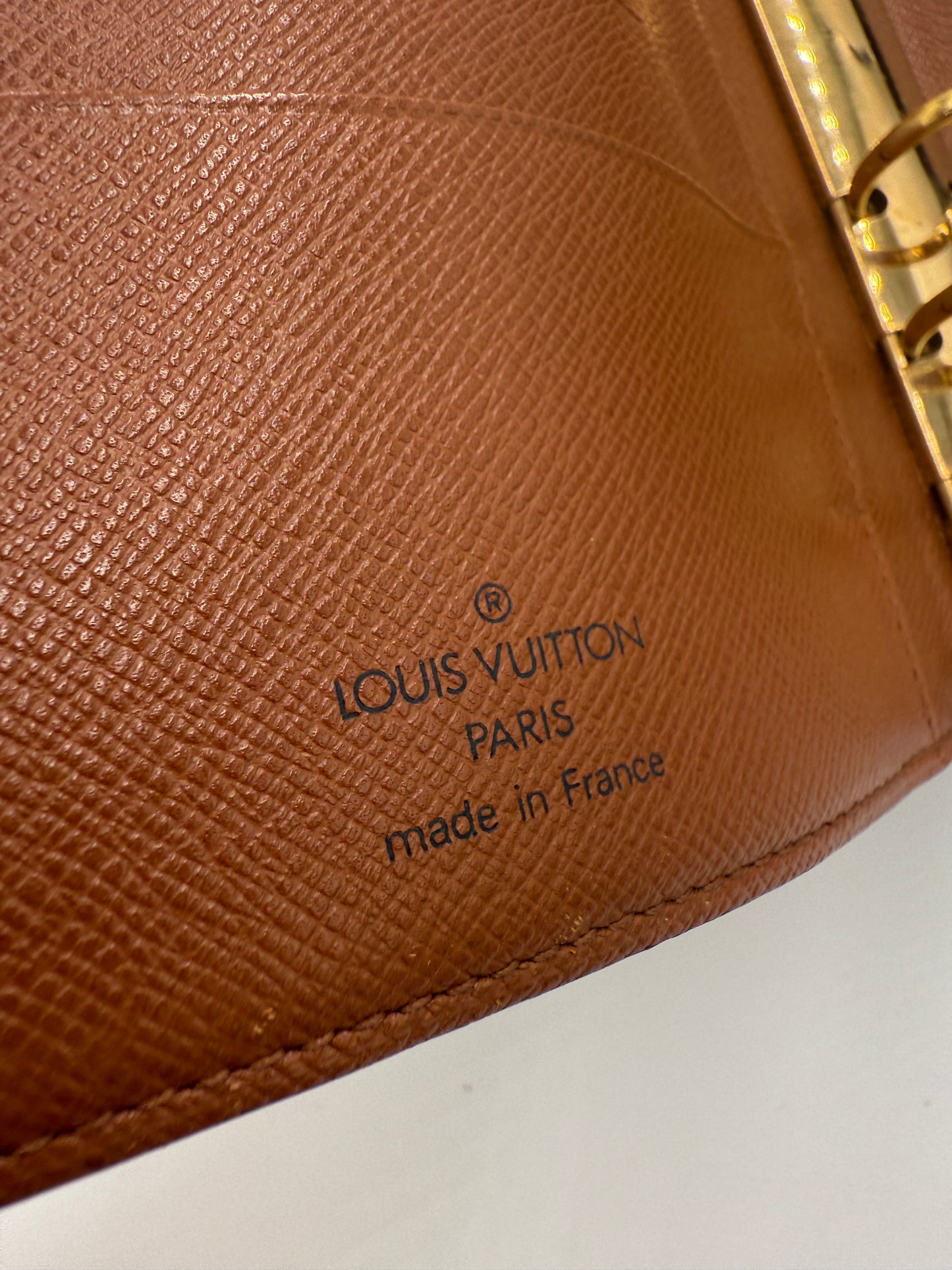 Louis Vuitton Monogram Coated Canvas Agenda MM SP0927