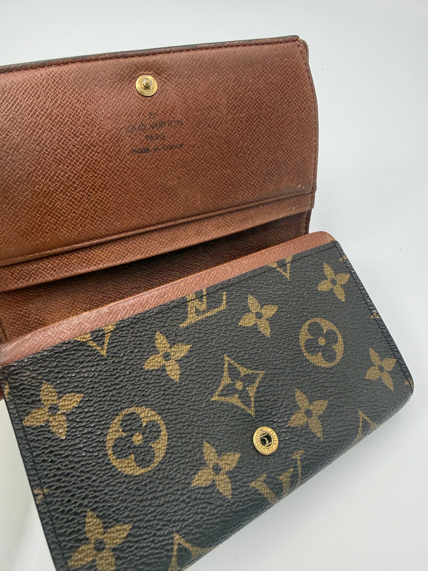 Louis Vuitton Monogram Porte Monnaie Tresor Wallet MI1916