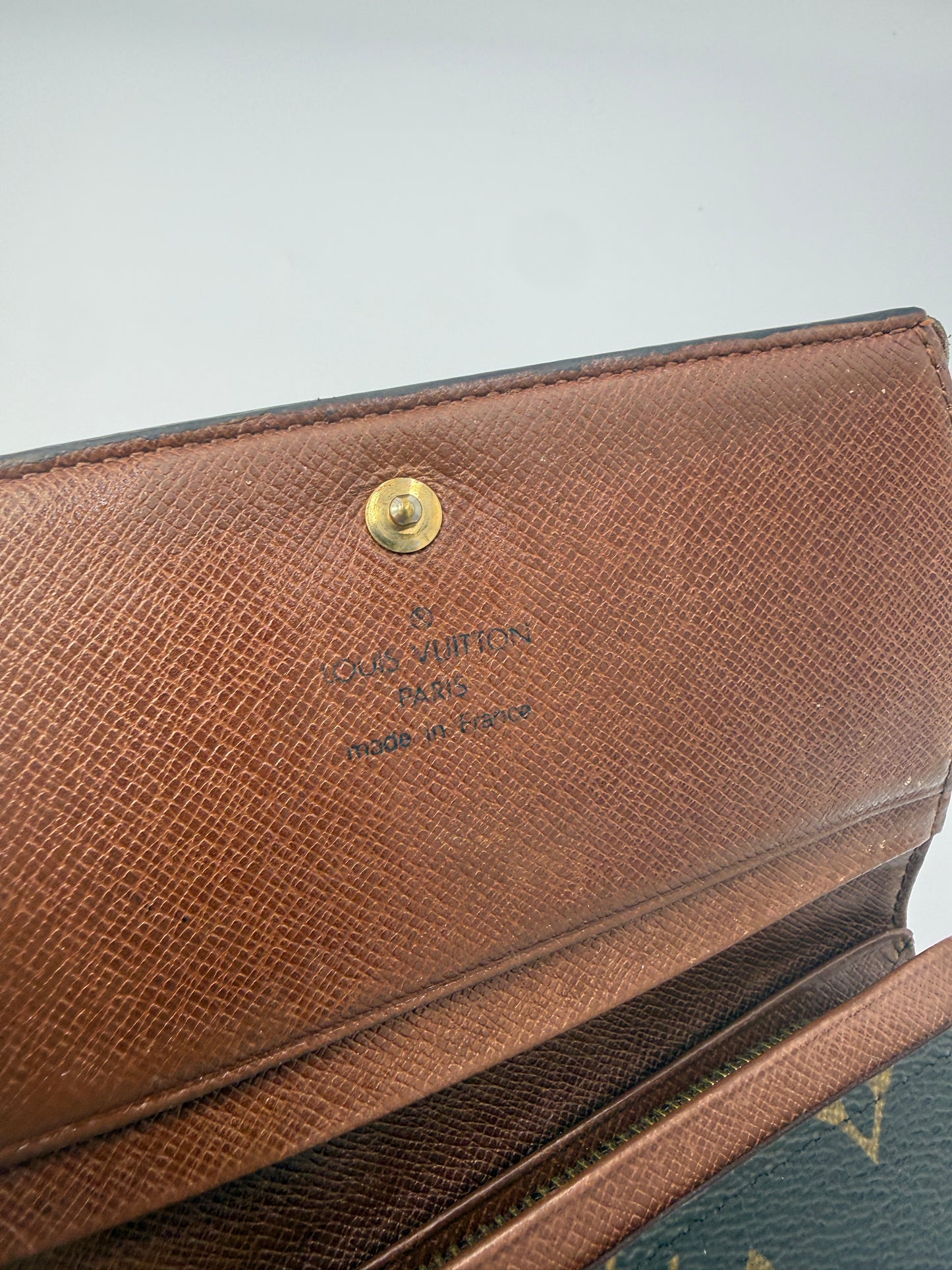 Louis Vuitton Monogram Porte Monnaie Tresor Wallet MI1916