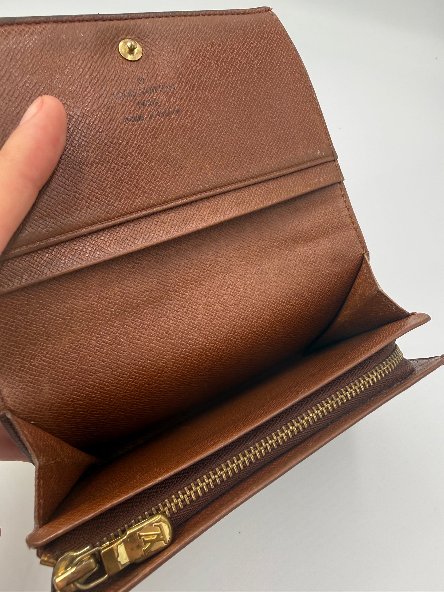 Louis Vuitton Monogram Porte Monnaie Tresor Wallet MI1916