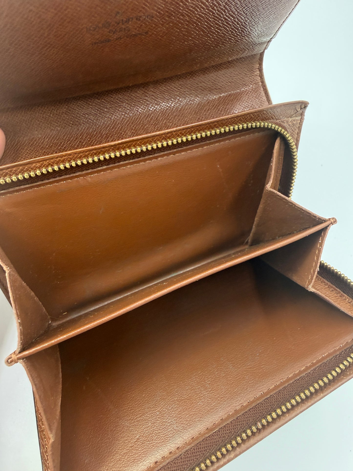 Louis Vuitton Monogram Porte Monnaie Tresor Wallet MI1916