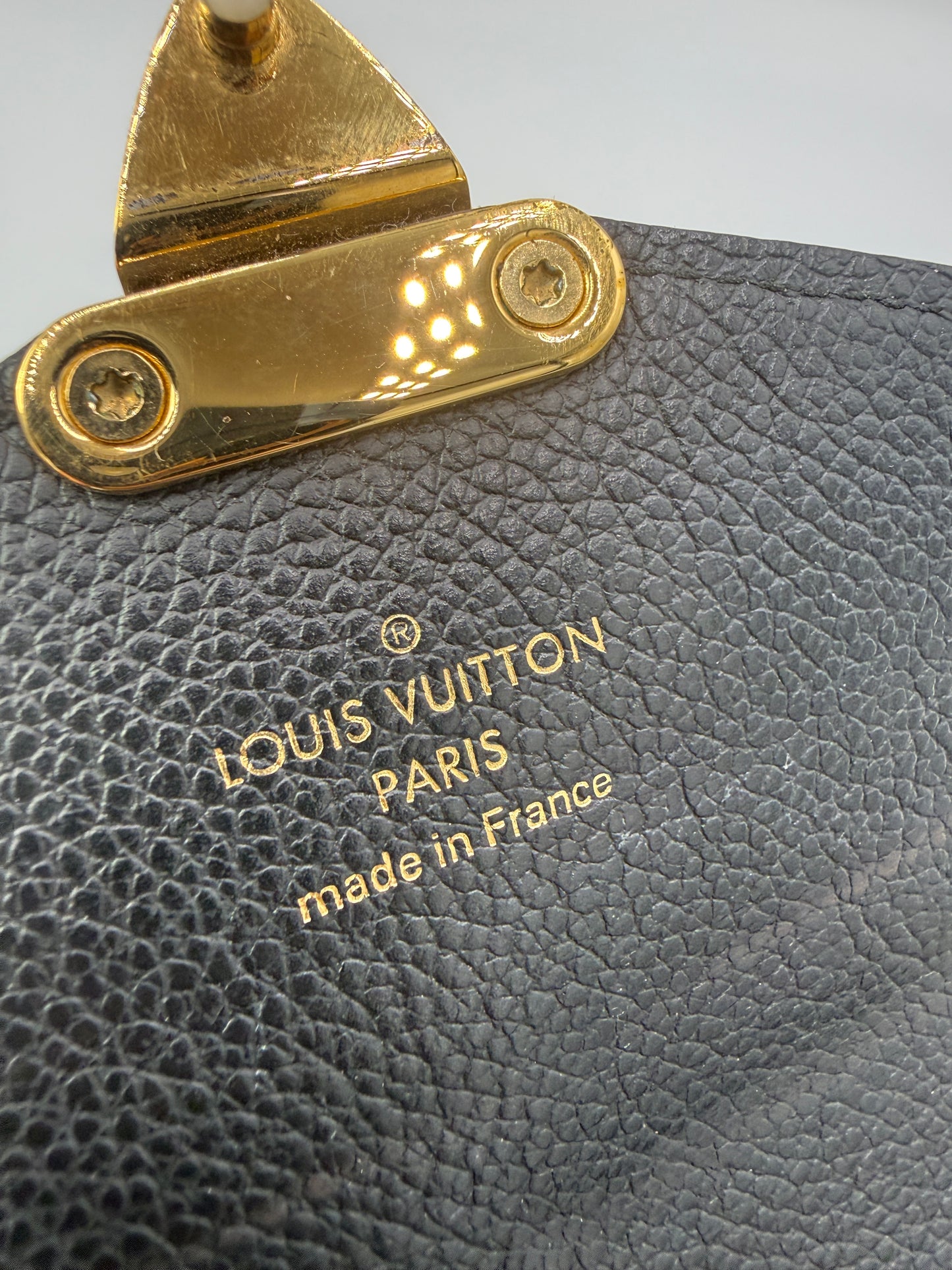 Louis Vuitton Monogram and Black Leather Pallas Wallet SN4107