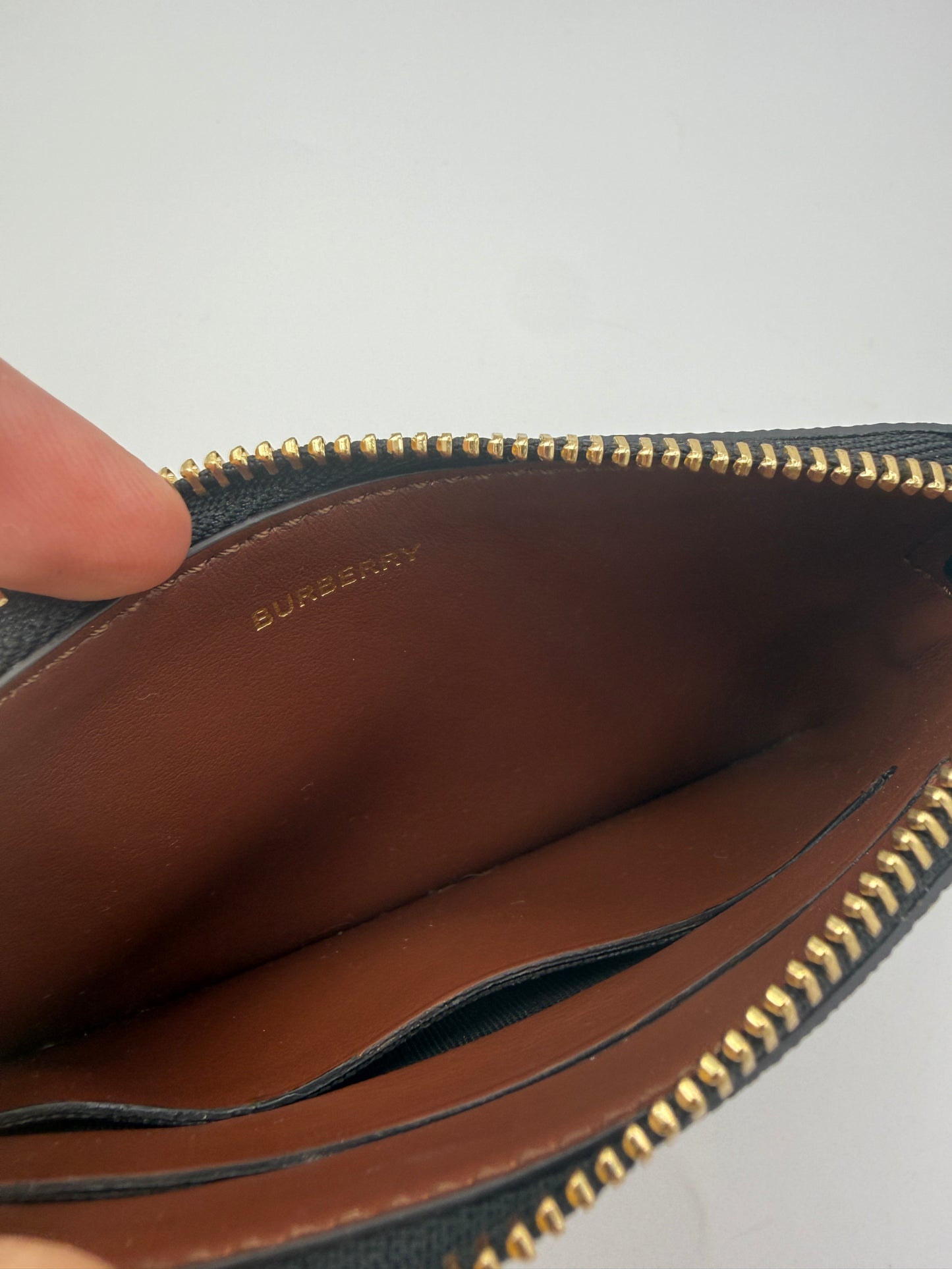 Burberry Coated Canva Nova Check Key Holder Cles NEW