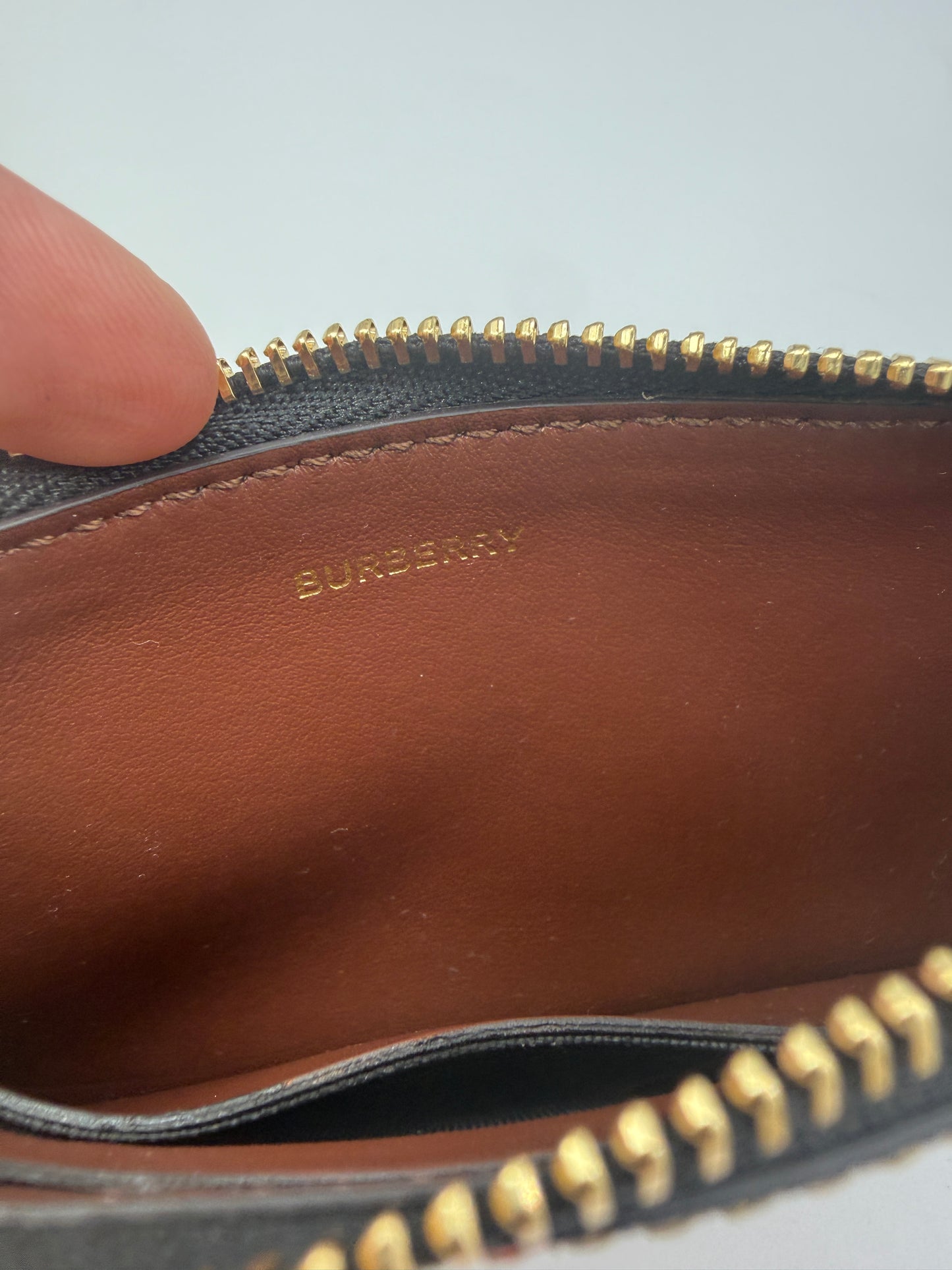 Burberry Coated Canva Nova Check Key Holder Cles NEW