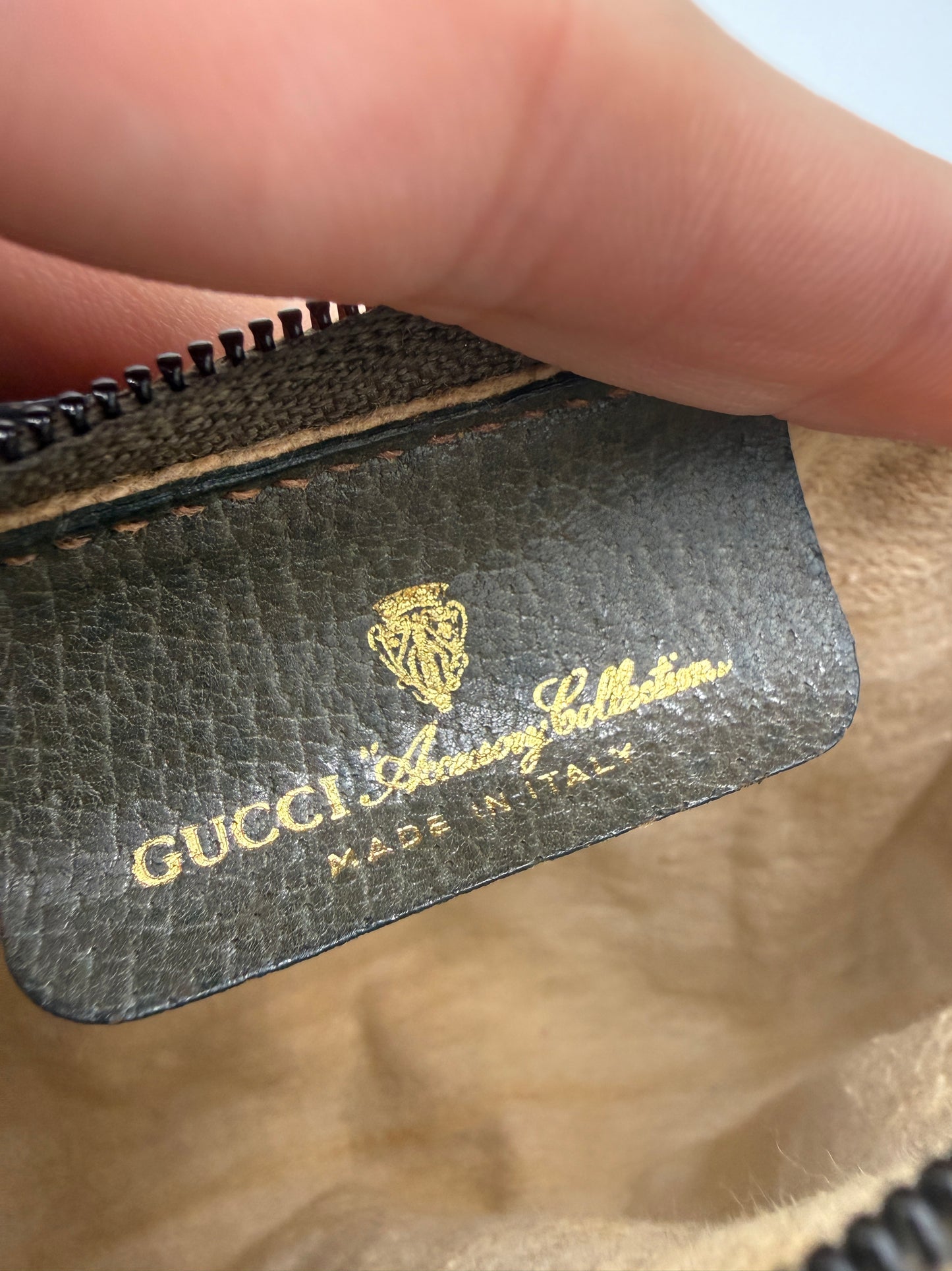 Gucci Vintage Accessory Collection GG Supreme Web Stripe Crossbody Bag