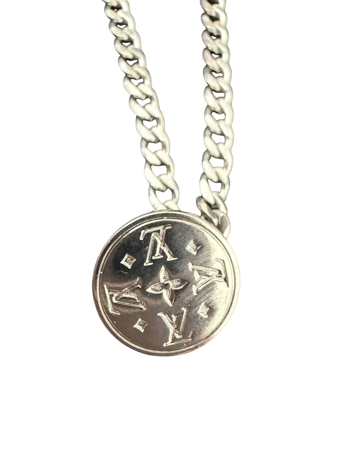 Louis Vuitton Repurposed Monogram Coin Necklace