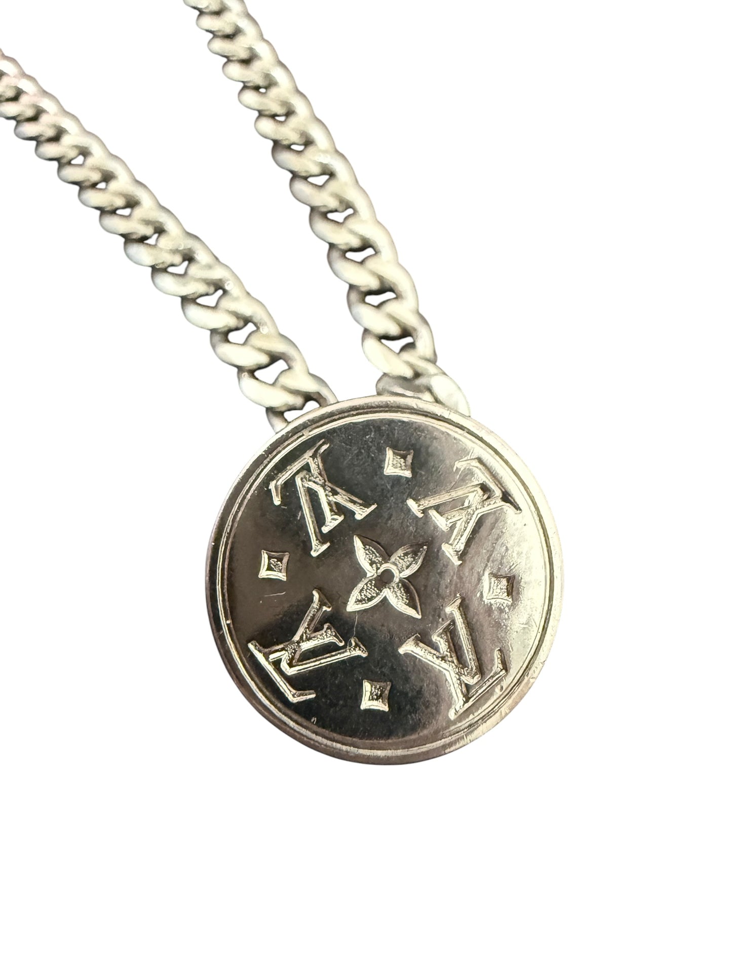Louis Vuitton Repurposed Monogram Coin Necklace