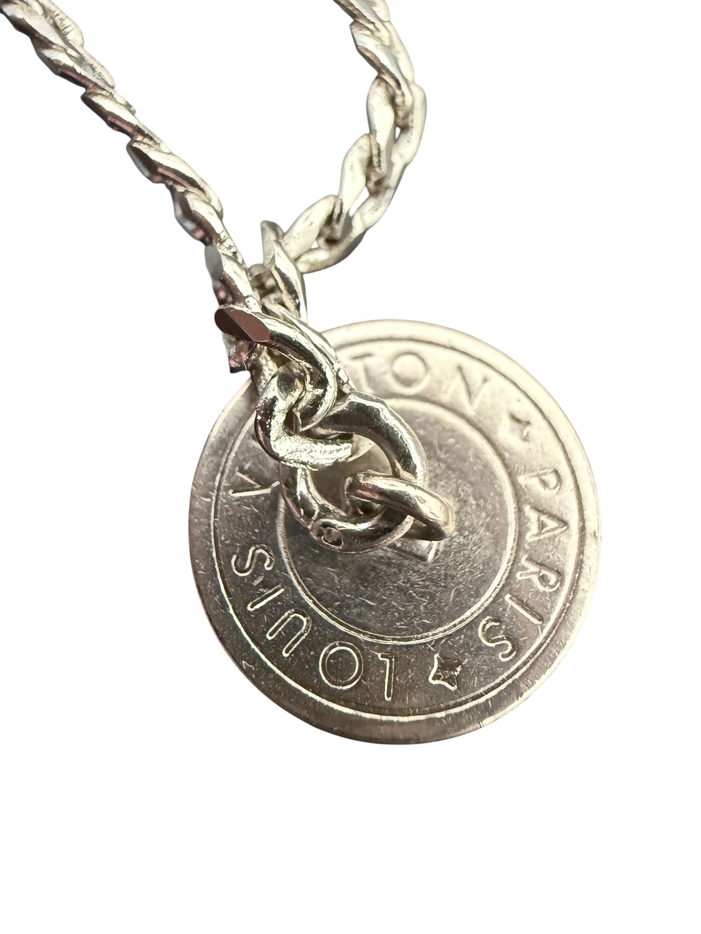 Louis Vuitton Repurposed Monogram Coin Necklace