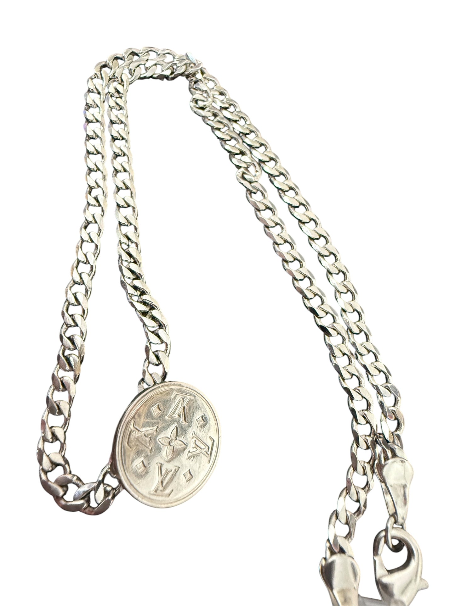 Louis Vuitton Repurposed Monogram Coin Necklace