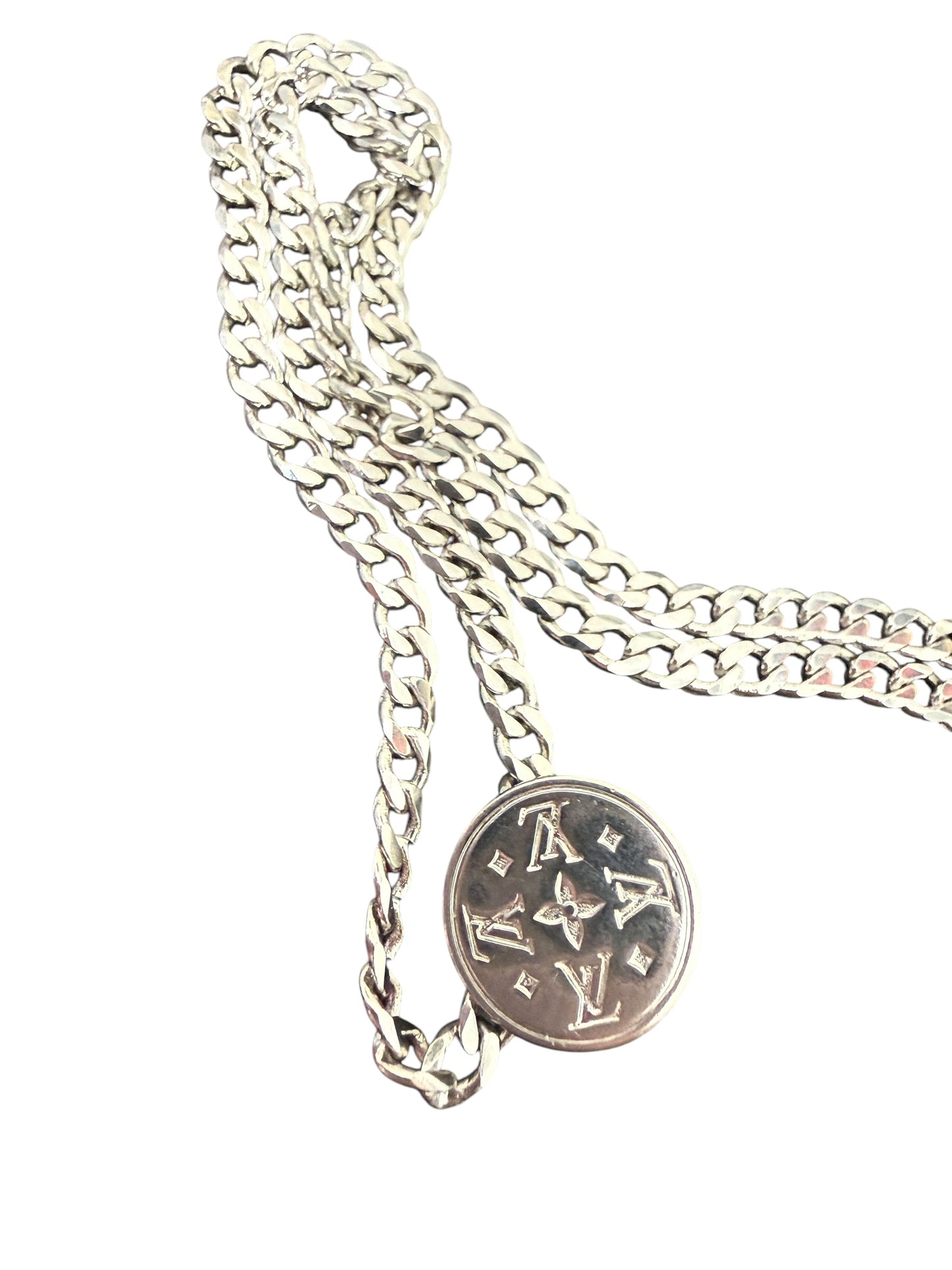 Louis Vuitton Repurposed Monogram Coin Necklace